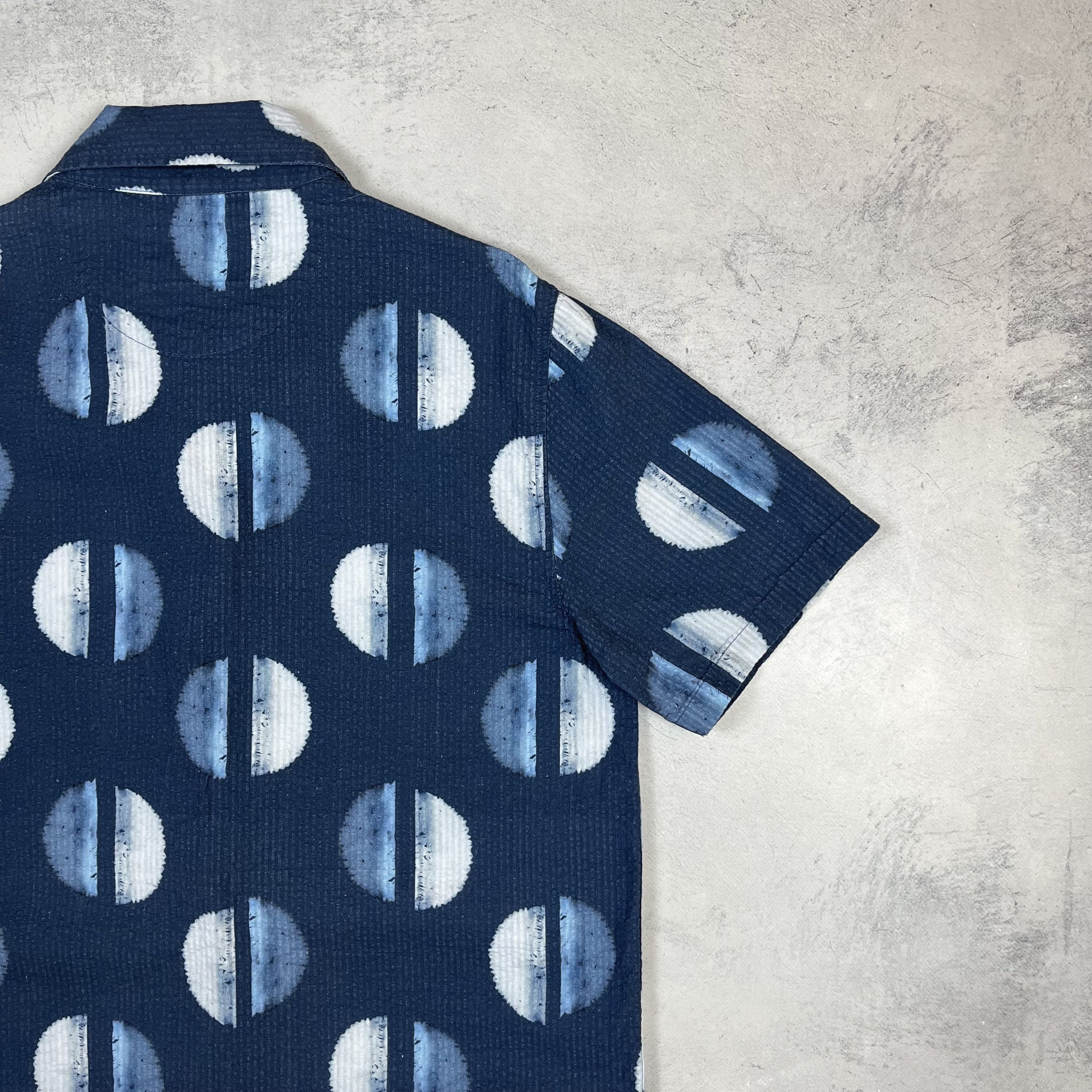 Folk Folk Geometric Pattern Button Up Short Sleeve Shirt Size US M / EU 48-50 / 2 - 13 Thumbnail