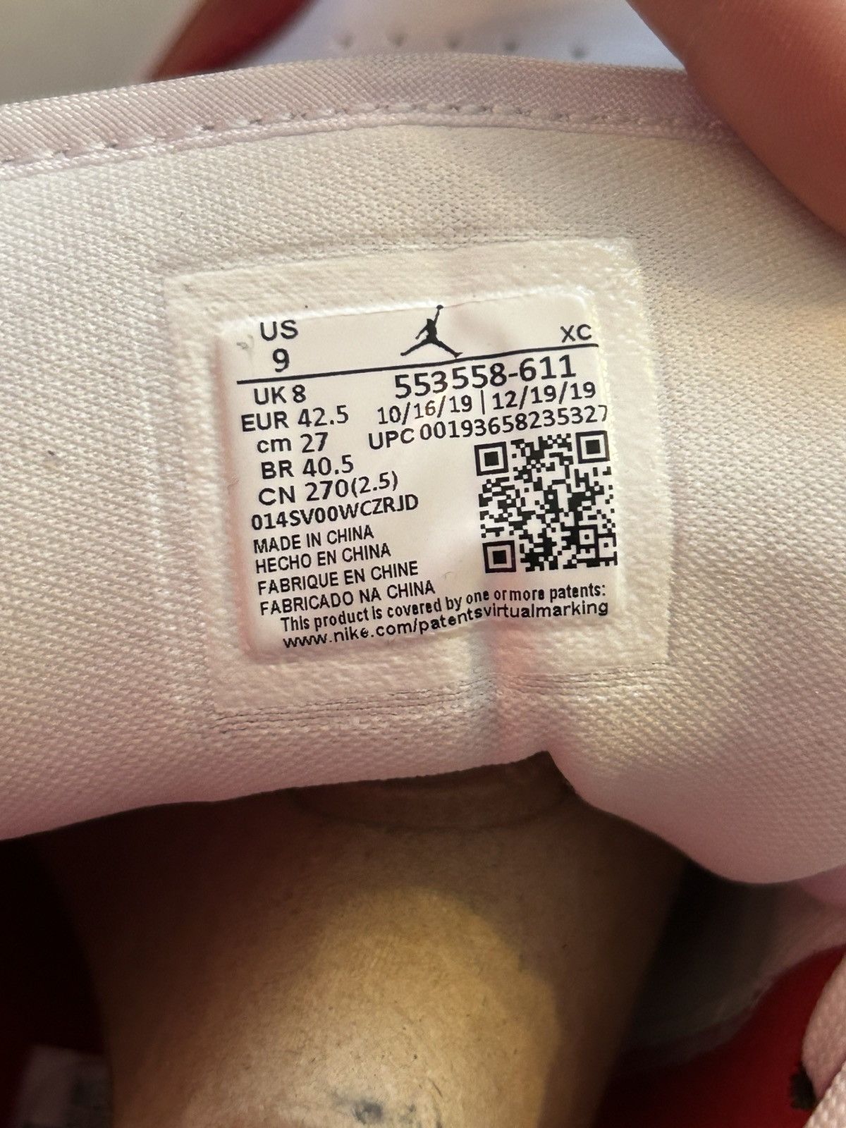 Jordan Brand Jordan 1 low gym red white Size US 9 / EU 42 - 6 Thumbnail
