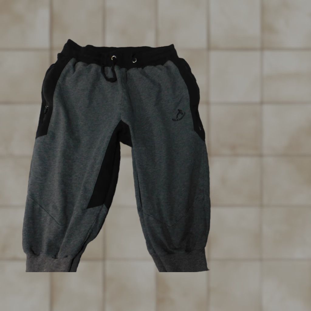 Vintage Maikanong Mens Pants M Gray Straight Knit Cotton Regular 15in Inseam Pockets Sweatpants Modern Vintage No Size US 26 / EU 42 - 1 Thumbnail