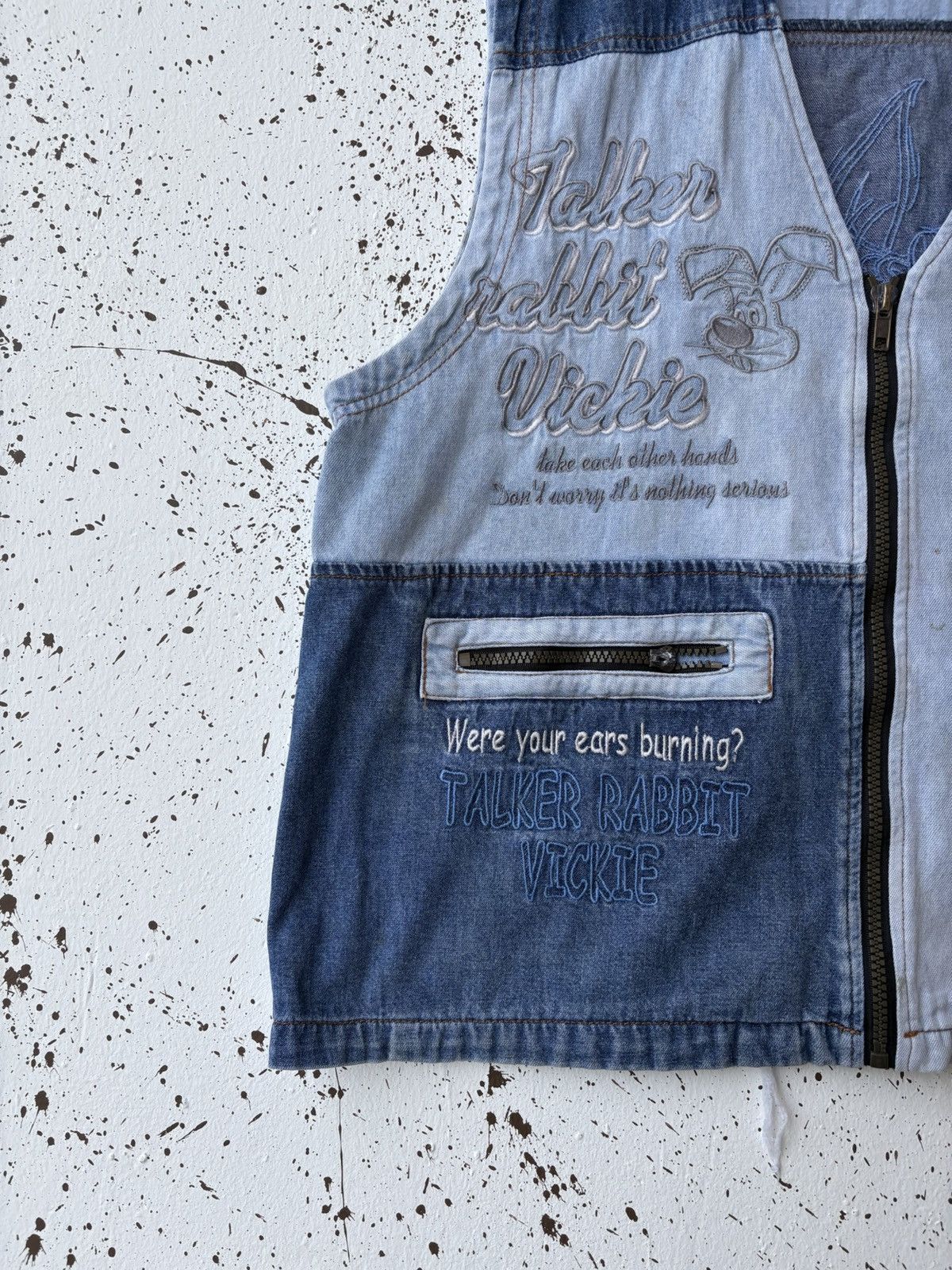 Cartoon Network NYC Embroidered Denim Vest Jacket Cartoon Motif Size US M / EU 48-50 / 2 - 3 Thumbnail