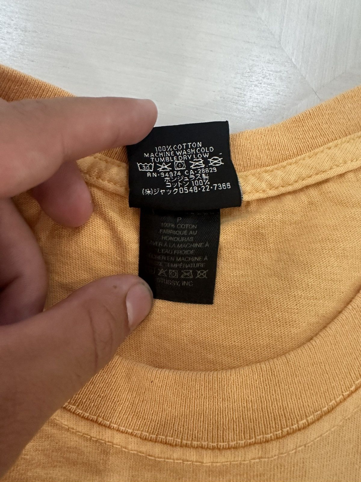Stussy Stussy 8 Ball Orange Pigment Dyed Tee size small used FW24 Size US S / EU 44-46 / 1 - 6 Thumbnail