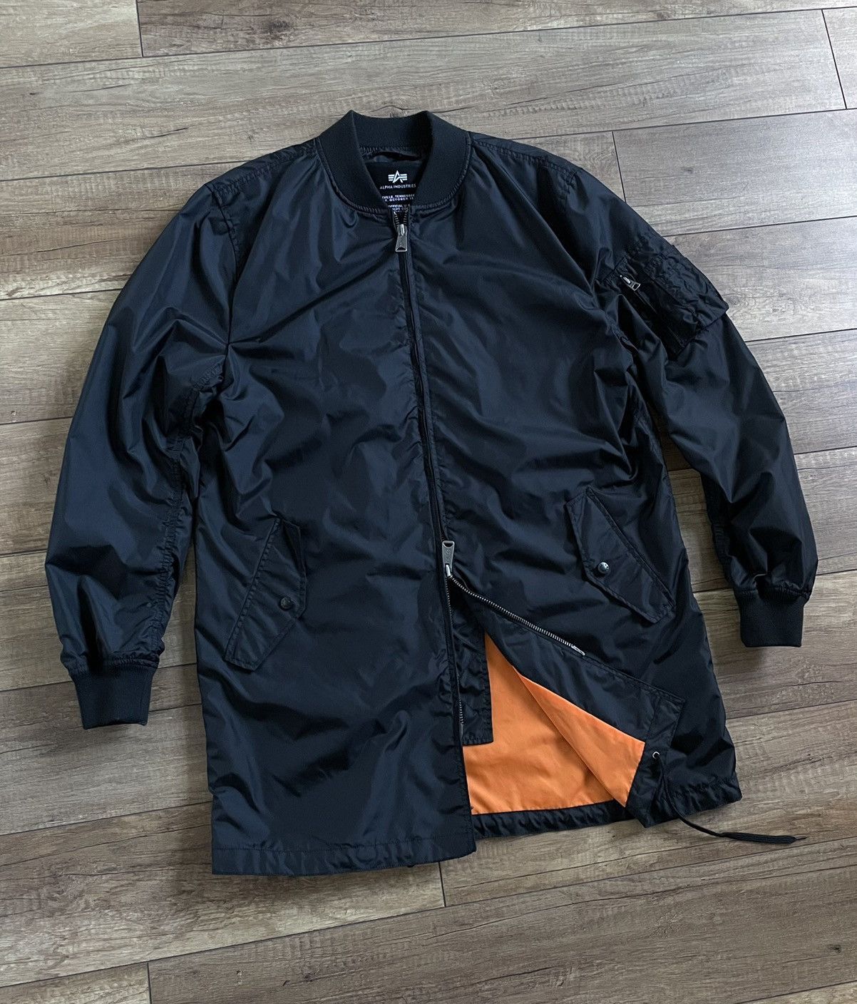 Alpha Industries Alpha Industries Nylon MA 1 Long Bomber Jacket Parka Size US L / EU 52-54 / 3 - 1 Thumbnail