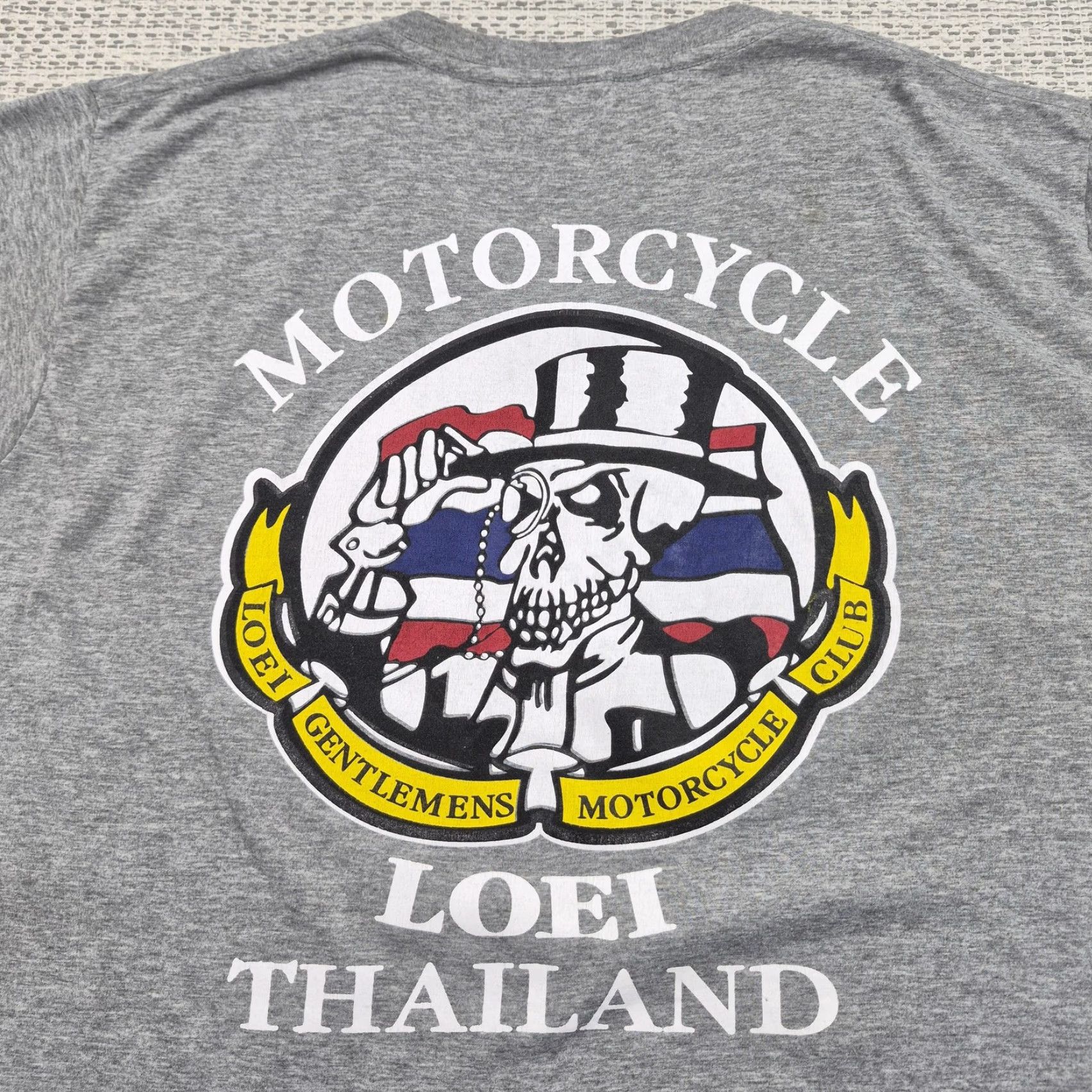 Vintage VINTAGE Loei Motorcycle Club Shirt Mens XL Gray Skull Thailand Tee Biker British Garment Shirt Mens XL Gray Skull Thailand Motorcycle Club 90s? Size US XL / EU 56 / 4 - 2 Thumbnail