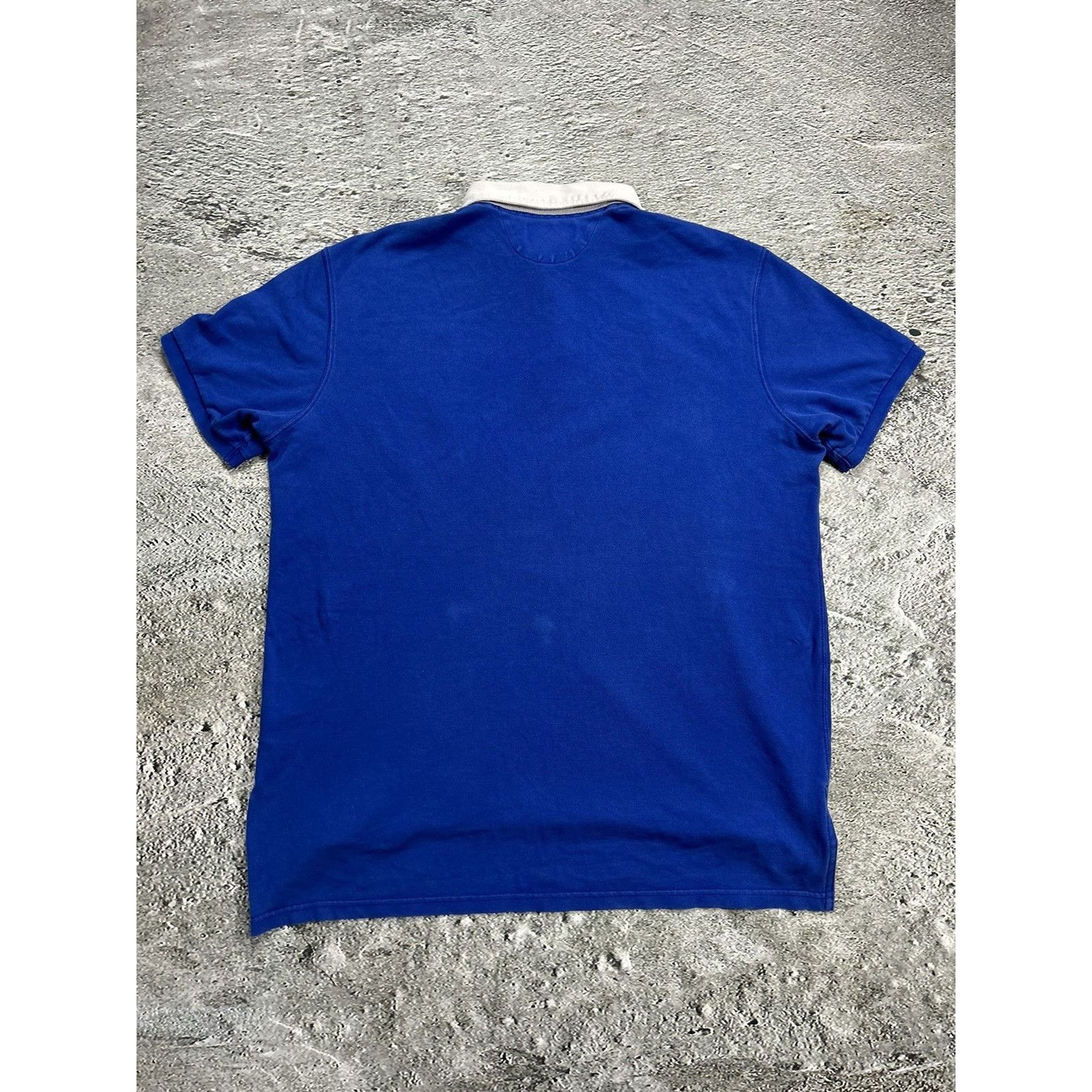 Polo Ralph Lauren Polo Ralph Lauren vintage blue polo T-shirt big pony 1st 8 Size US XXL / EU 58 / 5 - 5 Thumbnail
