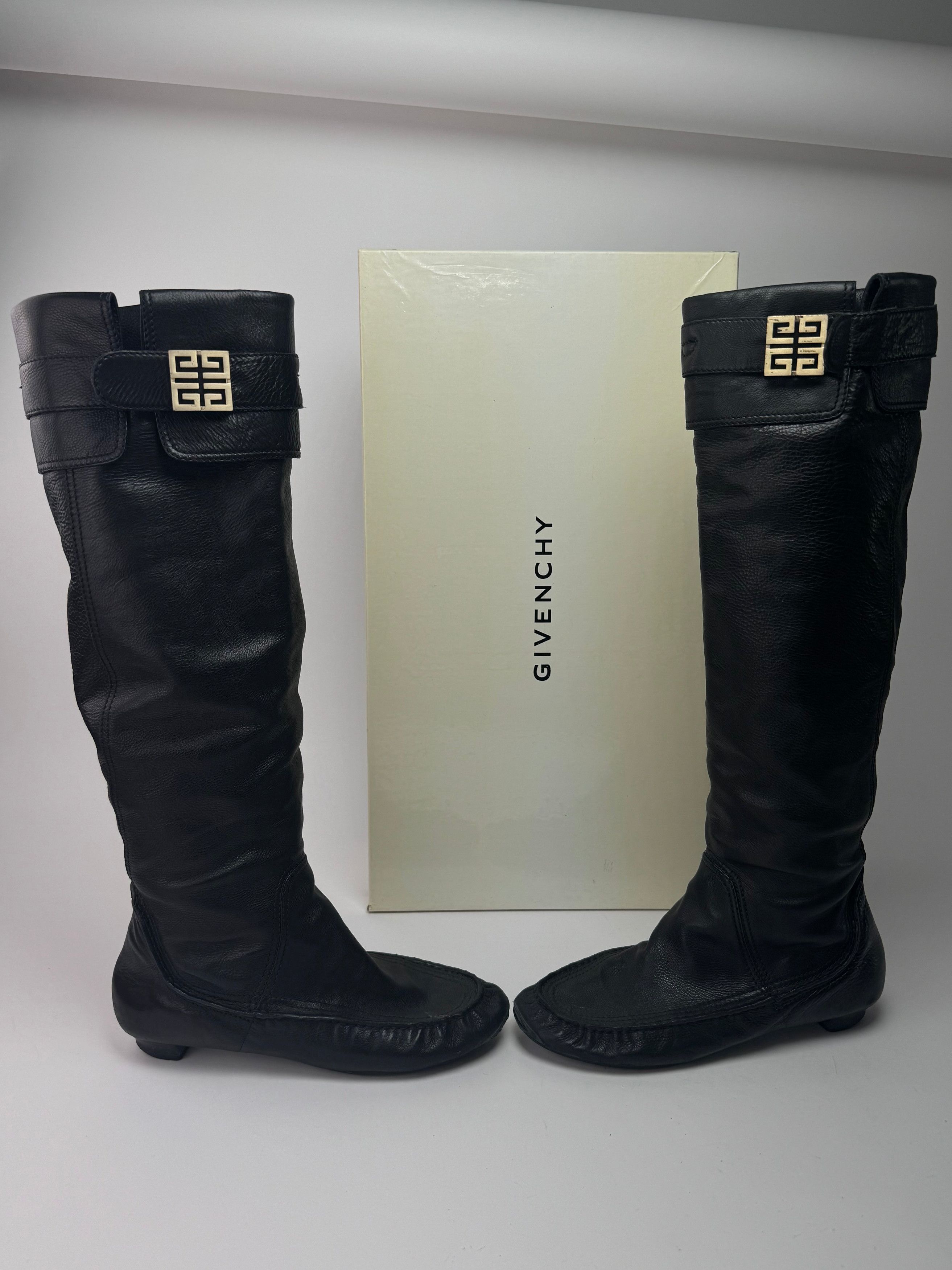 Givenchy Vintage Leather boots black EU38 Size US 7 / IT 37 - 1 Thumbnail