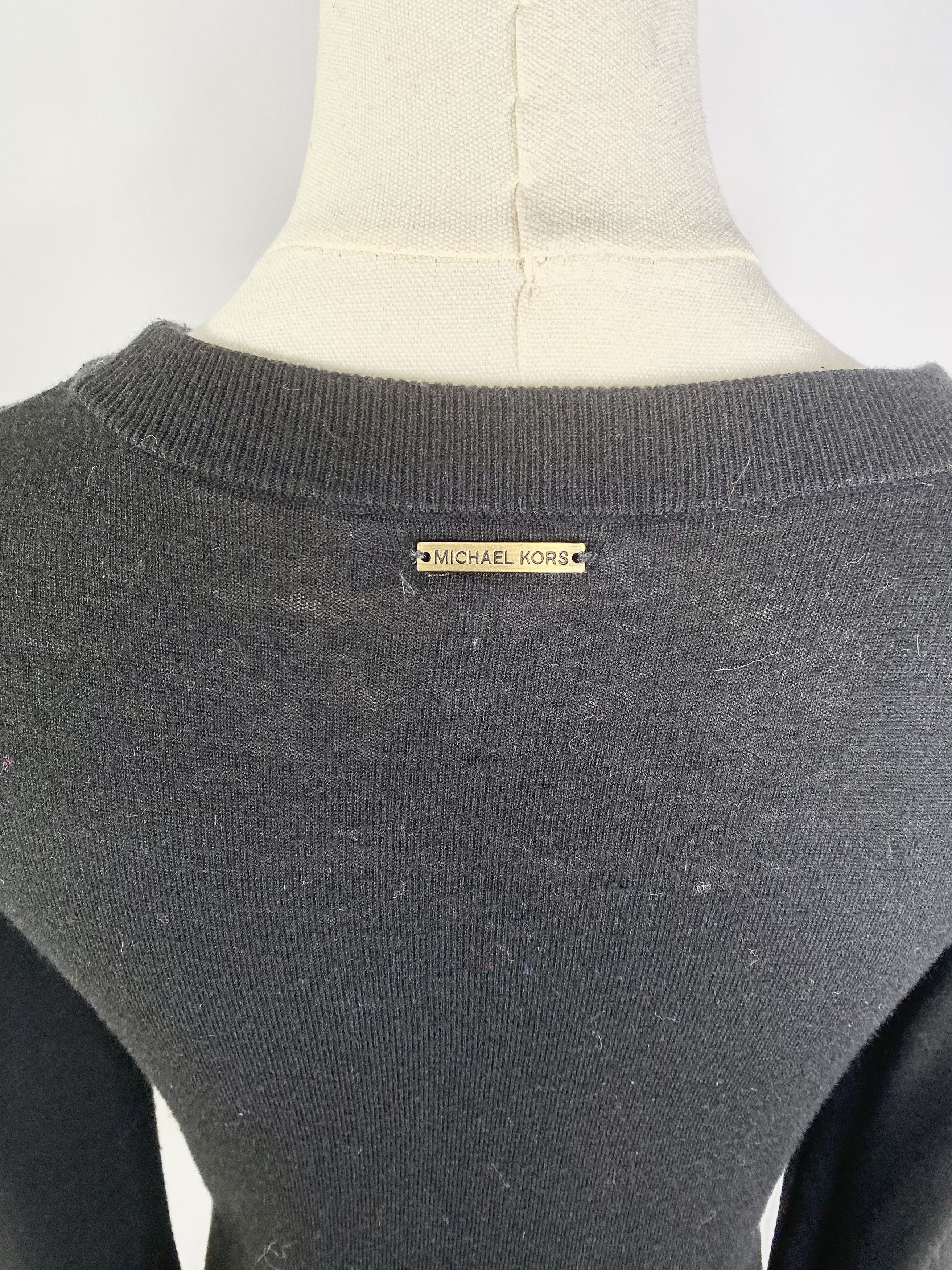 Michael Kors Michael Kors - Black Lace Cutout Knit Sweater Size S / US 4 / IT 40 - 8 Thumbnail