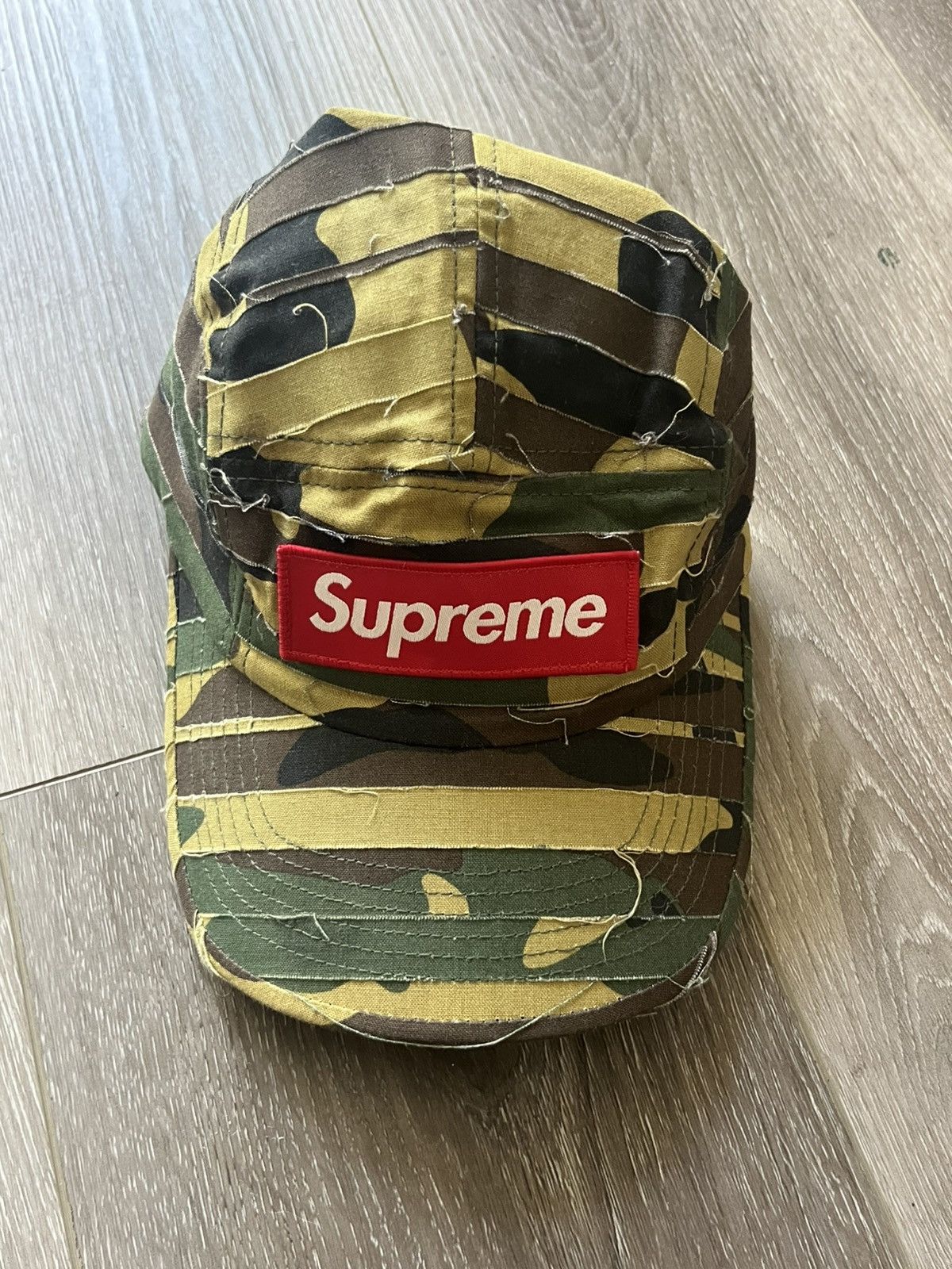 Supreme Camo camp cap Green camo Box Logo