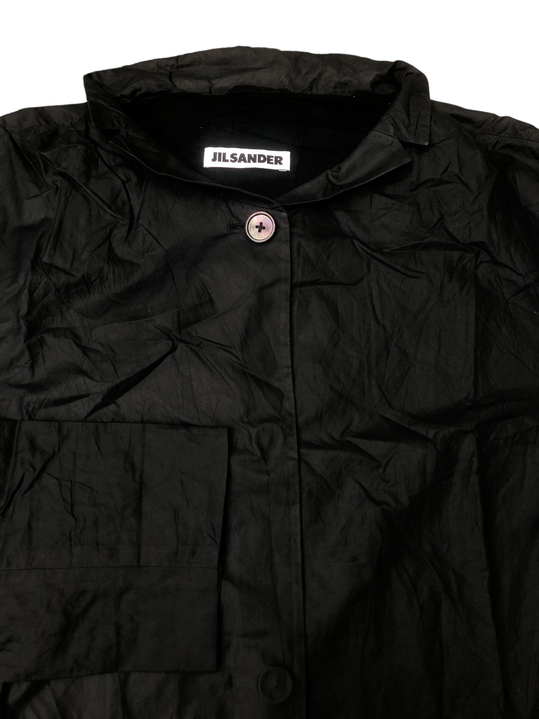 Jil Sander JIL SANDER Waxed Long Rain Coat Luxury Designer Jacket Size XS / US 0-2 / IT 36-38 - 4 Thumbnail