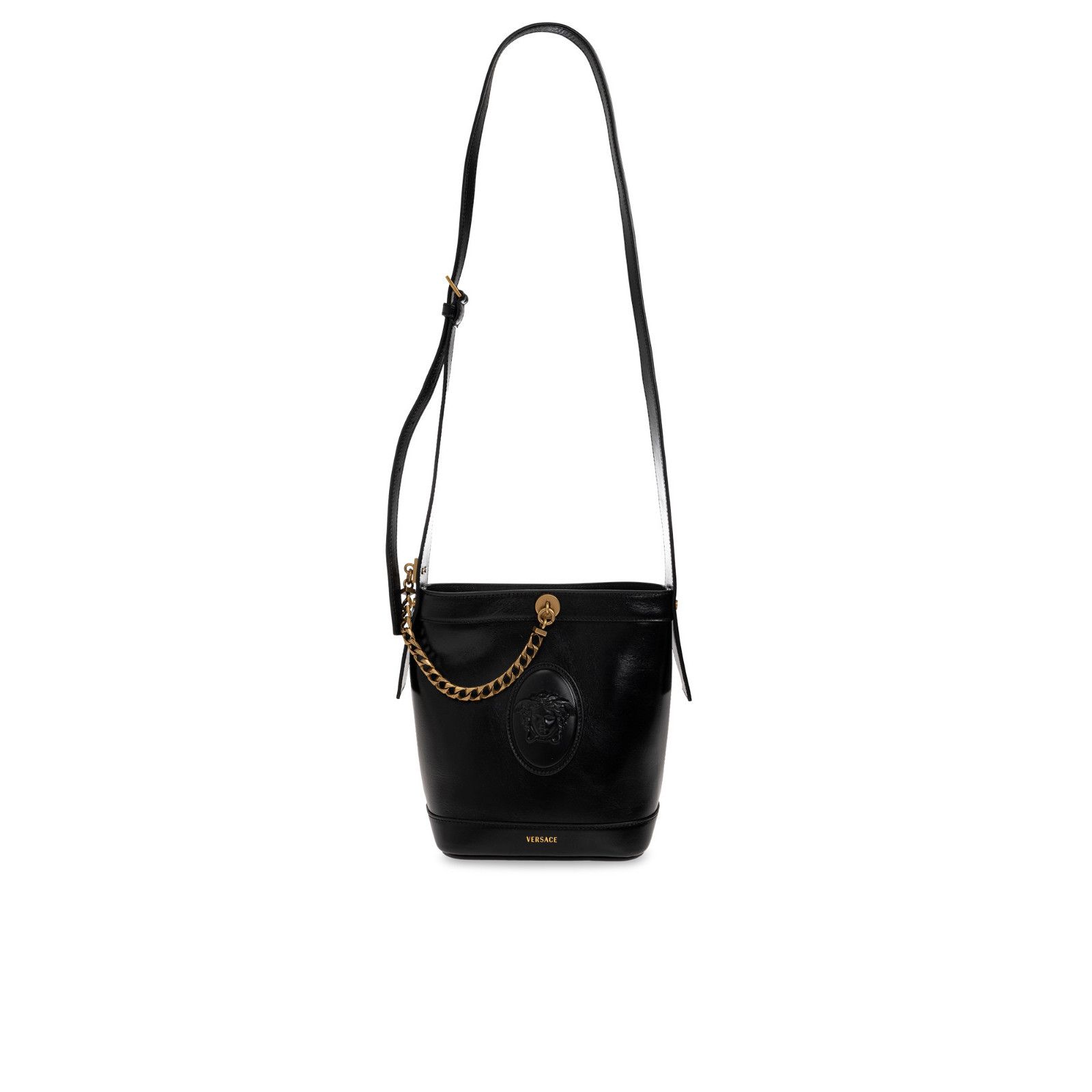 Versace VERSACE Black Leather Bucket Bag New & Authentic Size ONE SIZE - 1 Thumbnail