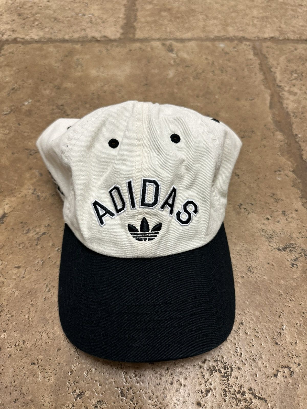 Adidas Adidas Originals Adjustable Hat Cream Est 1949 Three Stripes Size ONE SIZE - 2 Thumbnail