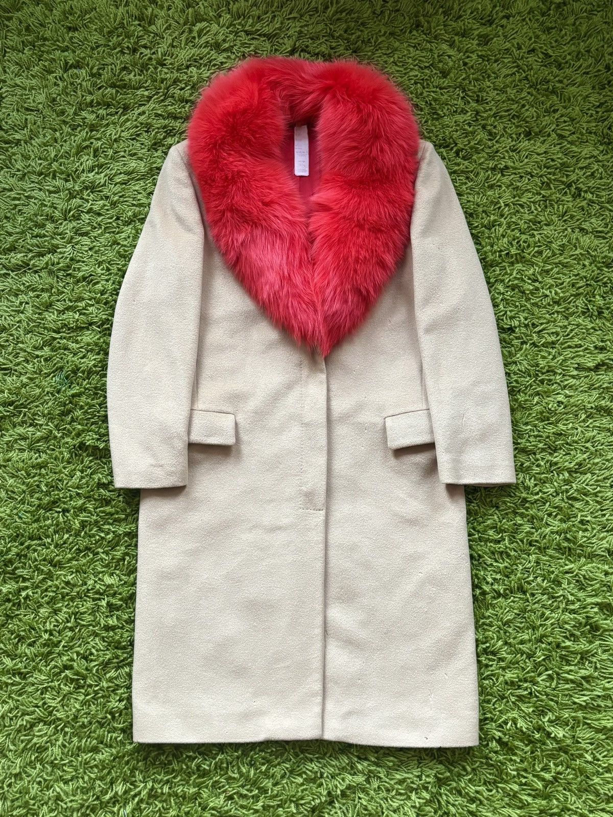 Versace FW1999 Fox Collar Angora Wool Coat Size US S / EU 44-46 / 1 - 1 Thumbnail
