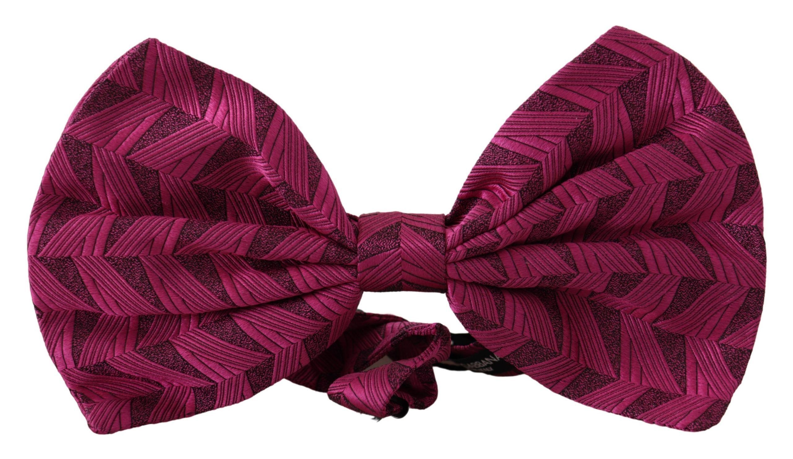 Dolce & Gabbana Elegant Pink Silk Bow Men's Tie Size ONE SIZE - 1 Thumbnail