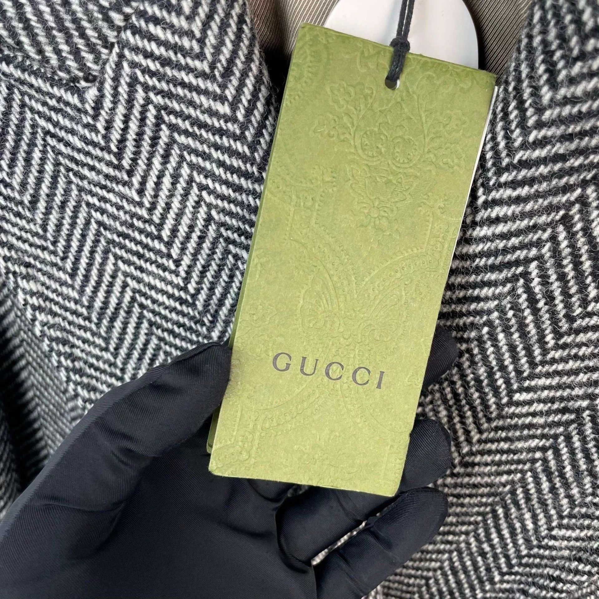 Gucci Gucci overcoat black and gray 46 Size XL / US 12-14 / IT 48-50 - 3 Thumbnail