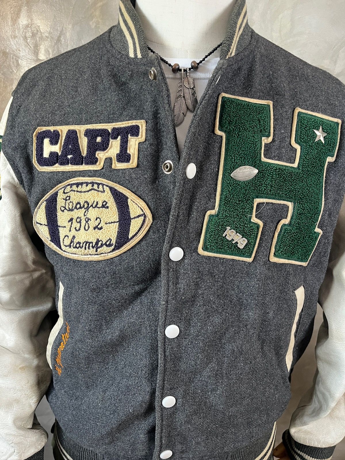 Macbeth Vintage Macbeth Letterman Varsity Jacket Size US L / EU 52-54 / 3 - 3 Thumbnail
