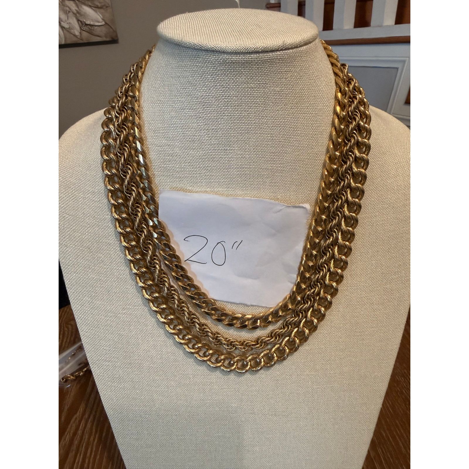 Monet Vintage Monet Chunky Runway Chain 20” Gold Tone Size ONE SIZE - 7 Thumbnail