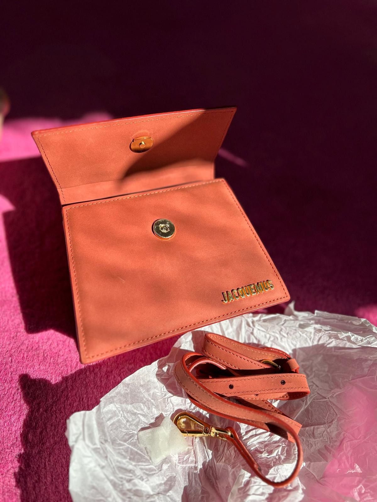 Jacquemus Jacquemus Le Chiquito Le Nœud Bag – Rust Red, Brand New Size ONE SIZE - 3 Thumbnail