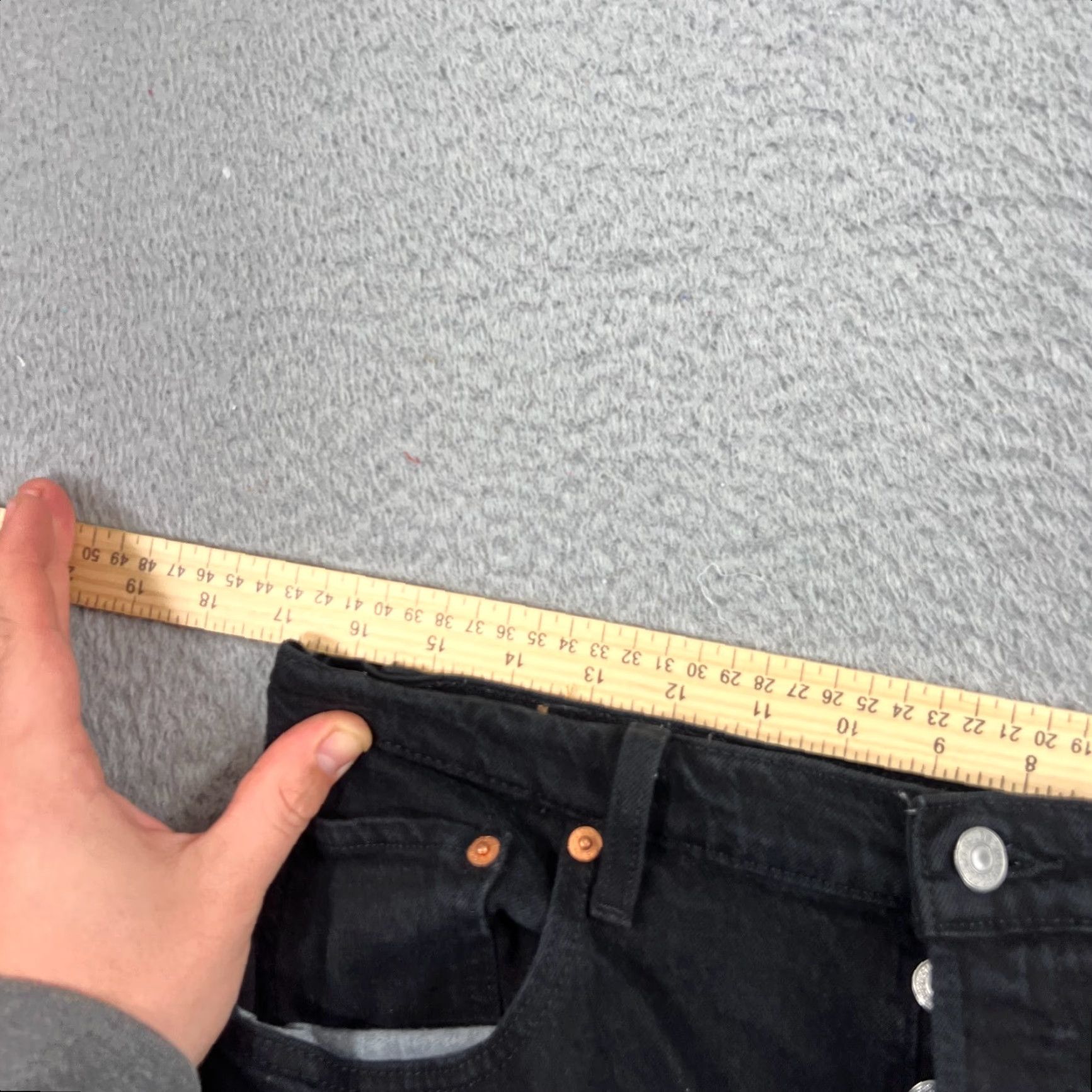 Levi's VINTAGE Levi's 501 Jeans Women Slim 32x28 Denim Black Wash Straight Jeans Girls Womens Size 24" / US 00 / IT 34 - 5 Thumbnail