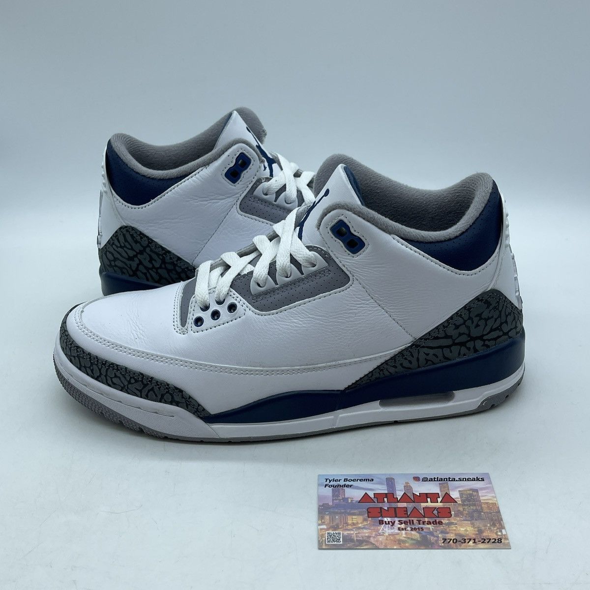 Jordan Brand Air Jordan 3 midnight navy Size US 8 / EU 41 - 1 Thumbnail