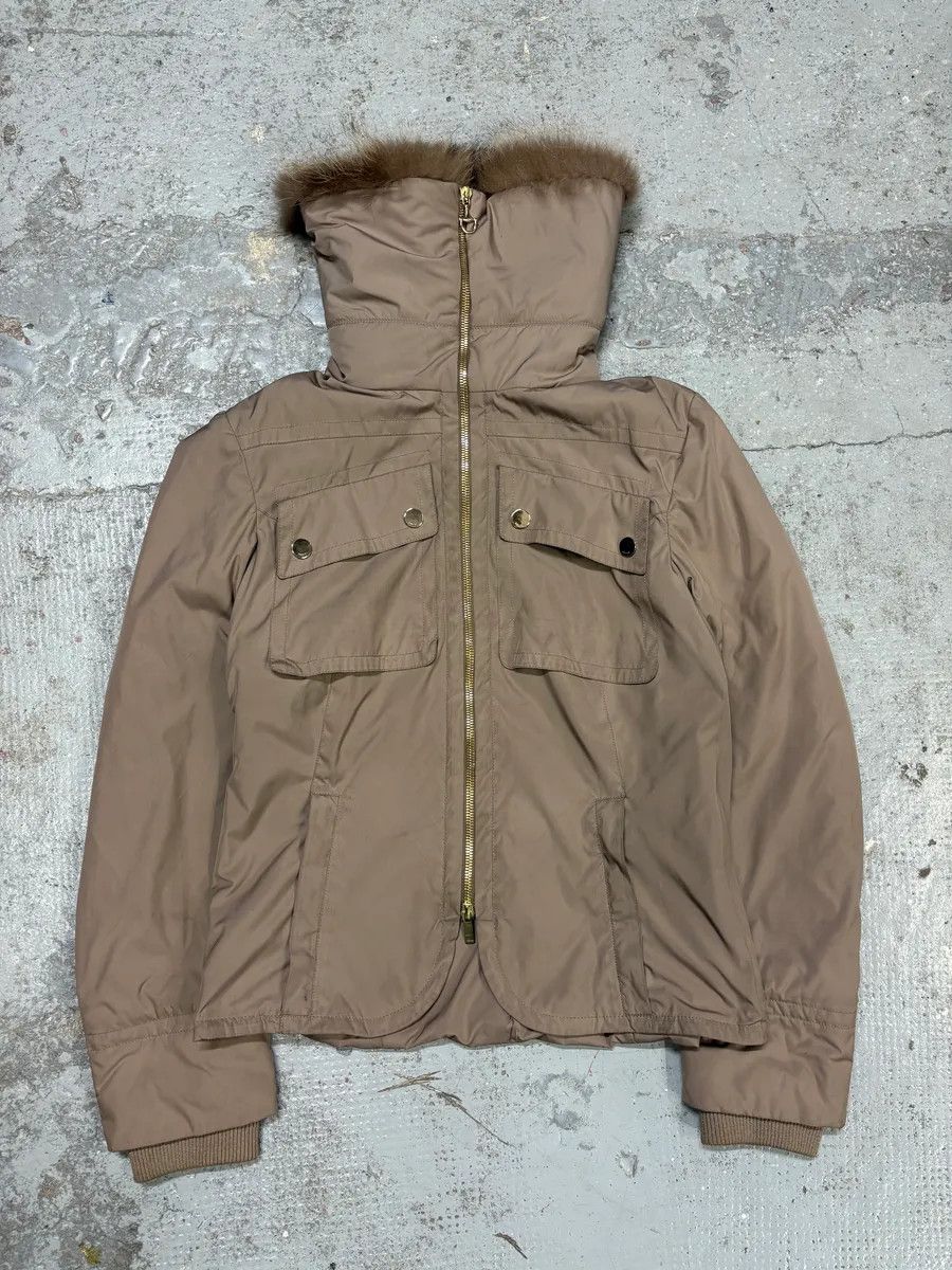 Gucci AW2005 Gucci Fur Collar Beige Jacket Size S / US 4 / IT 40 - 2 Thumbnail