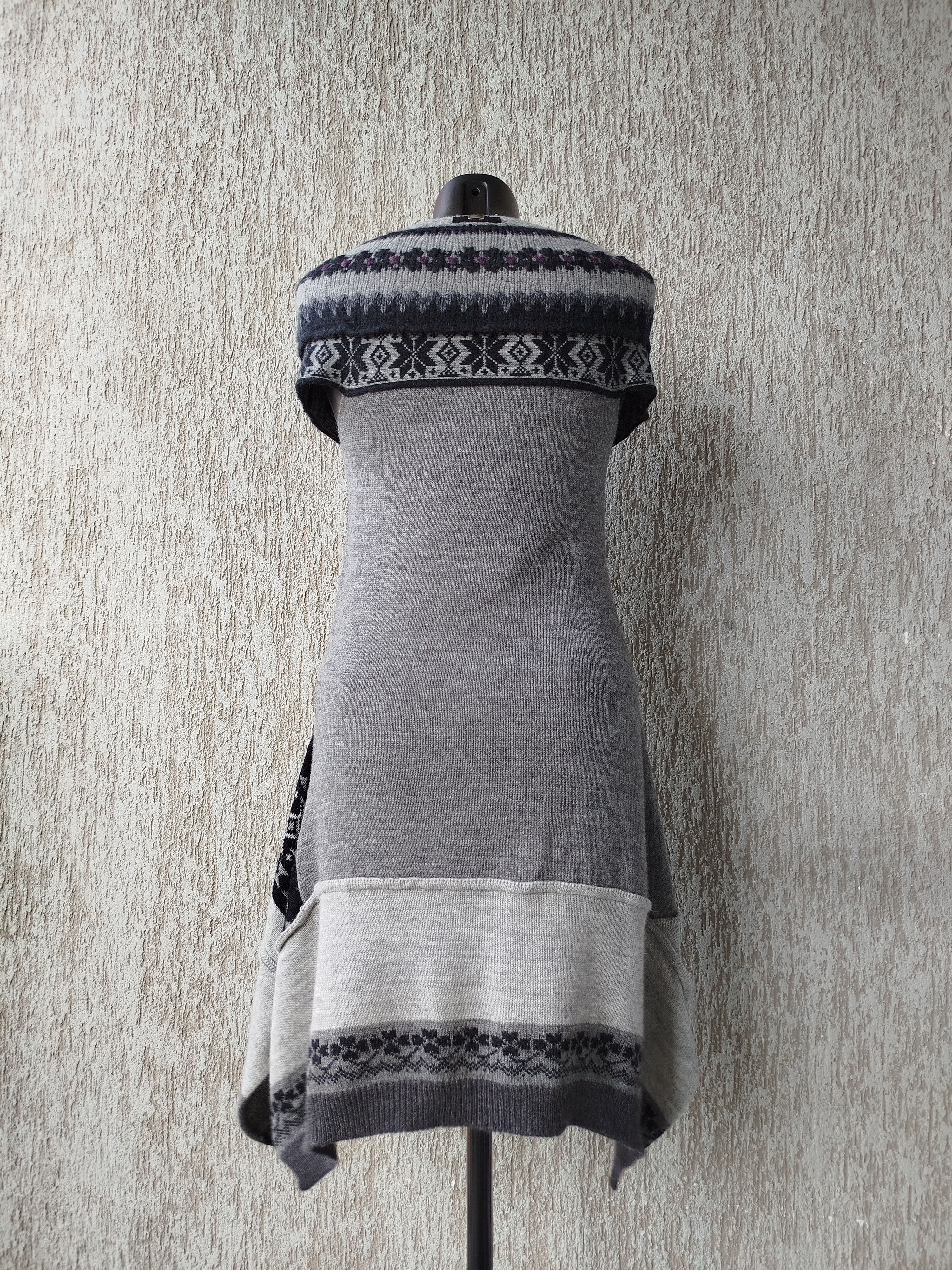Marithe + Francois Girbaud High Use by Claire Campbell Dress Knit Alpaca Fair Isle Size M / US 6-8 / IT 42-44 - 7 Thumbnail