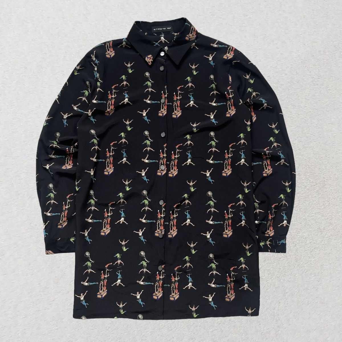 image of Etro Silk Blouse in Black, Women's (Size Medium)