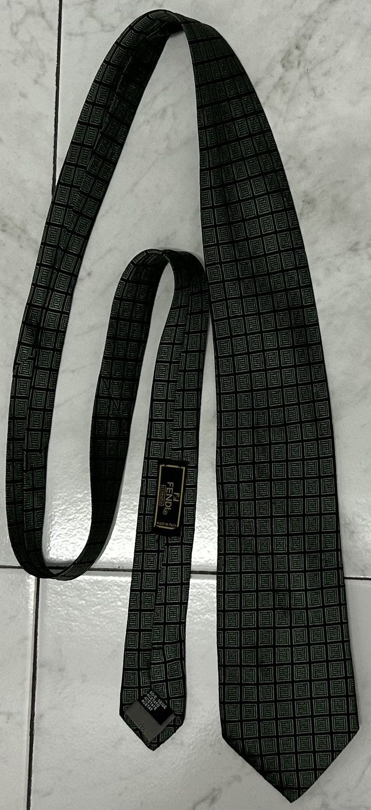 Fendi VINTAGE FENDI FF MONOGRAM TIE Size ONE SIZE - 1 Thumbnail