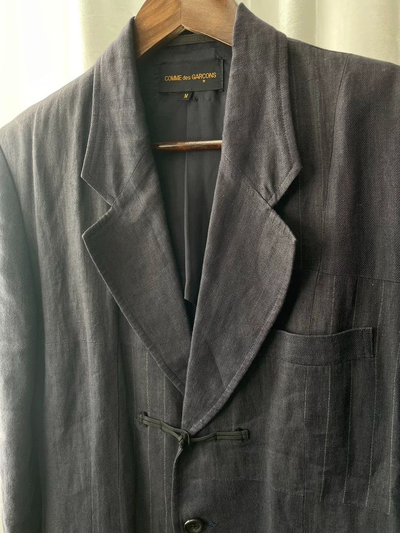 Comme des Garcons Comme des Garçons Dark blue-purple mainline blazer jacket Size US M / EU 48-50 / 2 - 2 Thumbnail