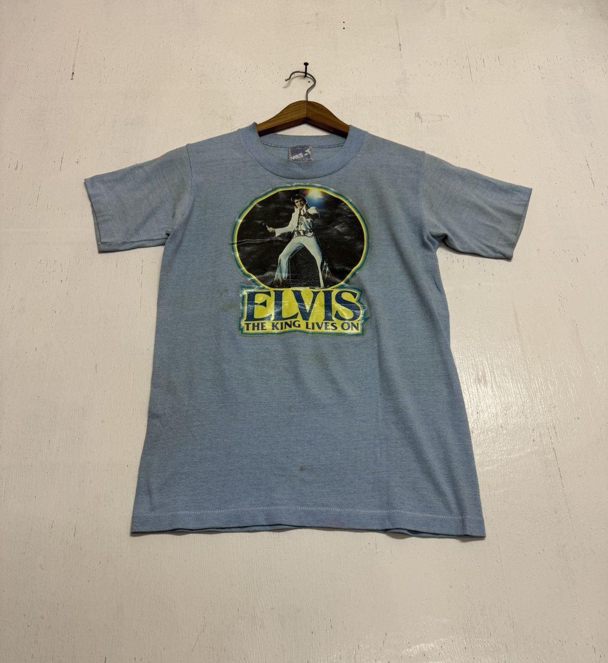 Band Tees × Vintage Vintage Elvis The King 70s Size US S / EU 44-46 / 1 - 1 Thumbnail