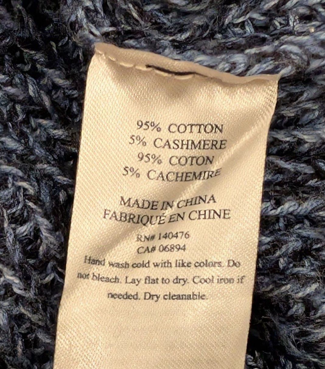 Faherty Faherty Marled Cotton Cashmere Cardigan Navy Night Size US M / EU 48-50 / 2 - 4 Thumbnail