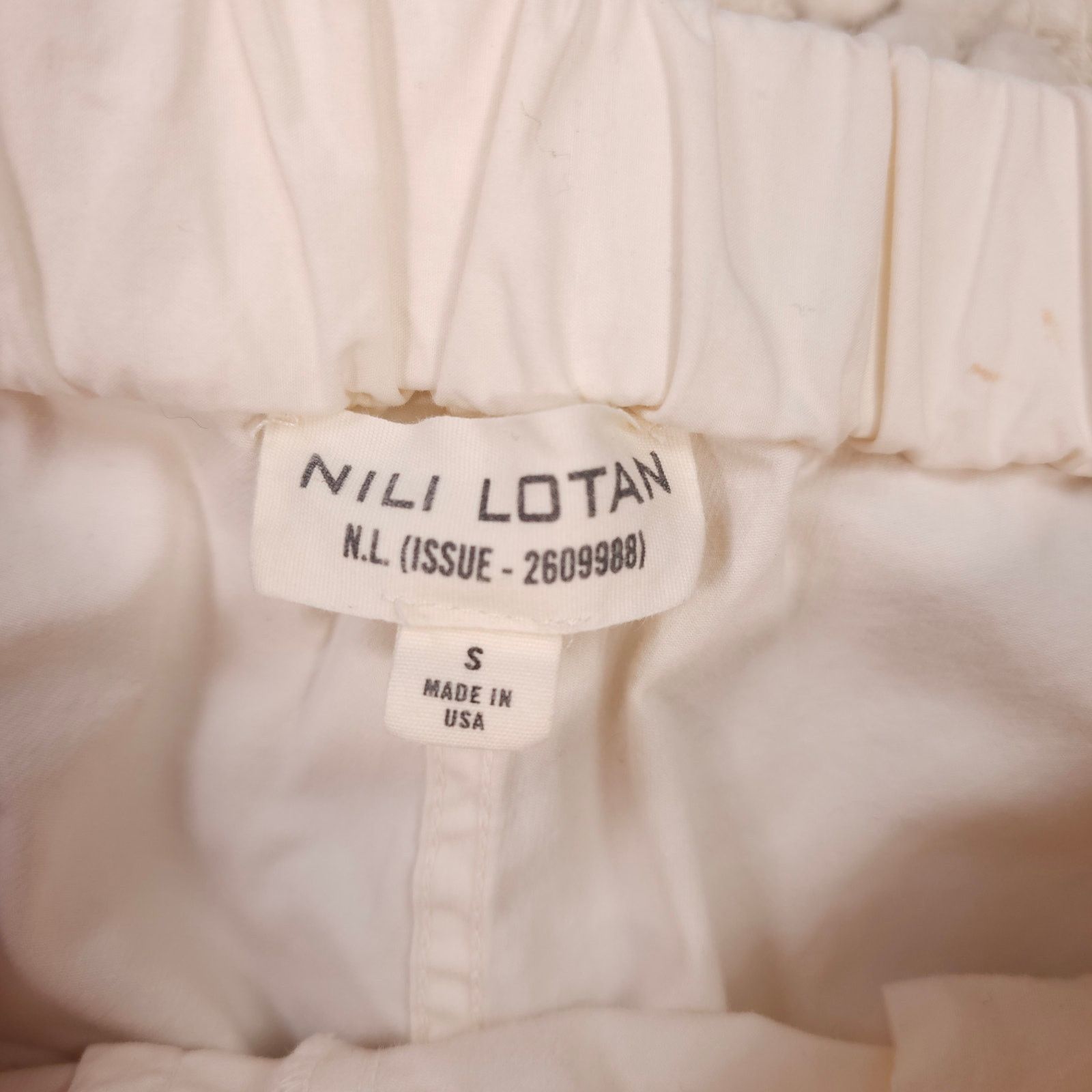Nili Lotan Nili Lotan Casablanca Pant Eggshell Sz Small Size 27" / US 4 / IT 40 - 3 Thumbnail