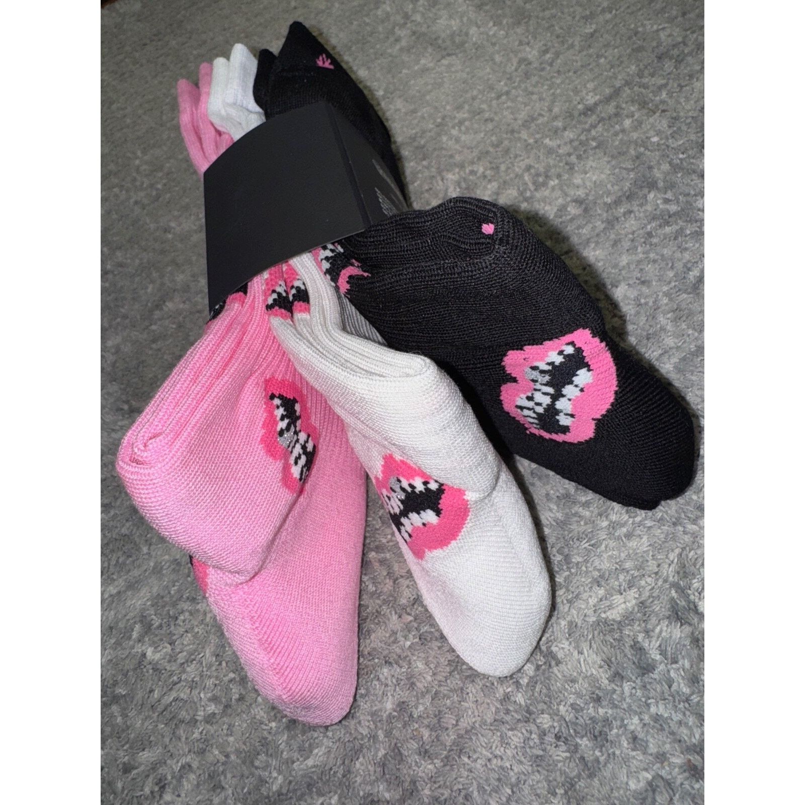 Chrome Hearts Chrome Hearts Matty Boy Chomper Pink Black White Lips Size ONE SIZE - 8 Thumbnail