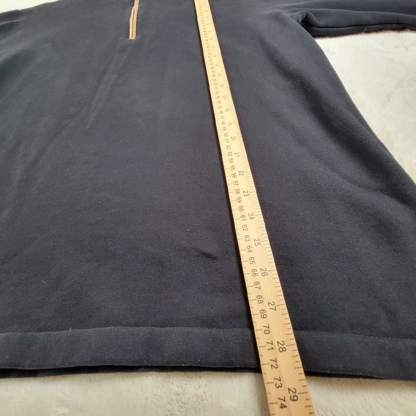 Vintage VINTAGE Woolrich Black Sweater Mens Large 1/4 Zip Pullover Jacket With Elbow Patches Size US L / EU 52-54 / 3 - 6 Thumbnail