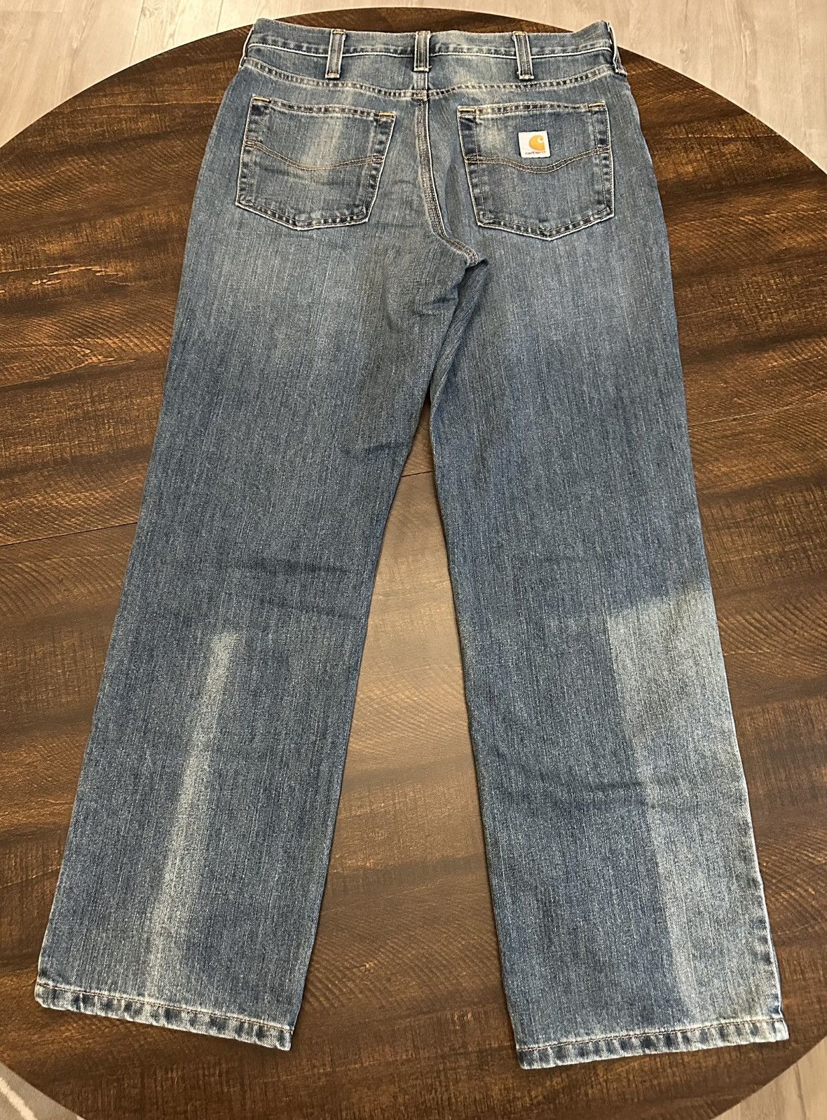Carhartt Carhartt Relaxed Fit Denim Jeans Mens 33x30-Crazy Fading Size US 33 - 9 Thumbnail