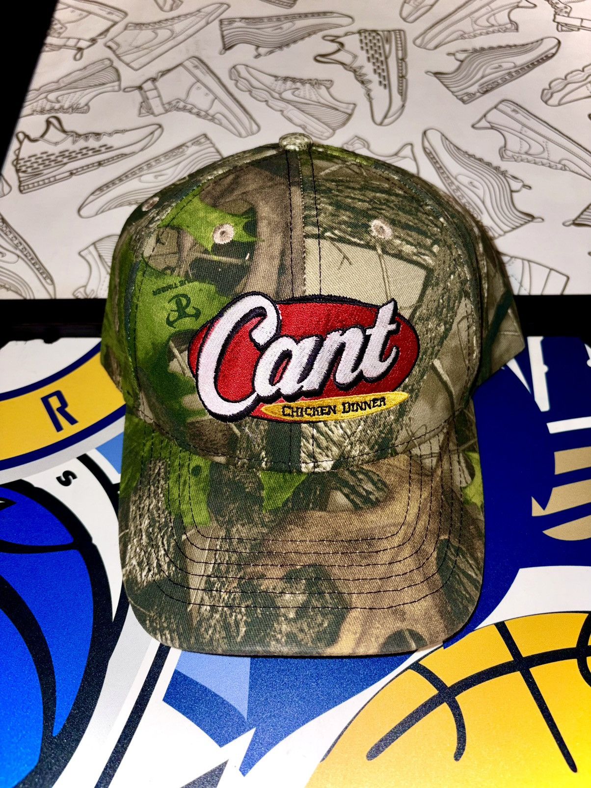 Other Camo Can’t Clothing Canes Chicken Dinner SnapBack Hat Size ONE SIZE - 1 Thumbnail