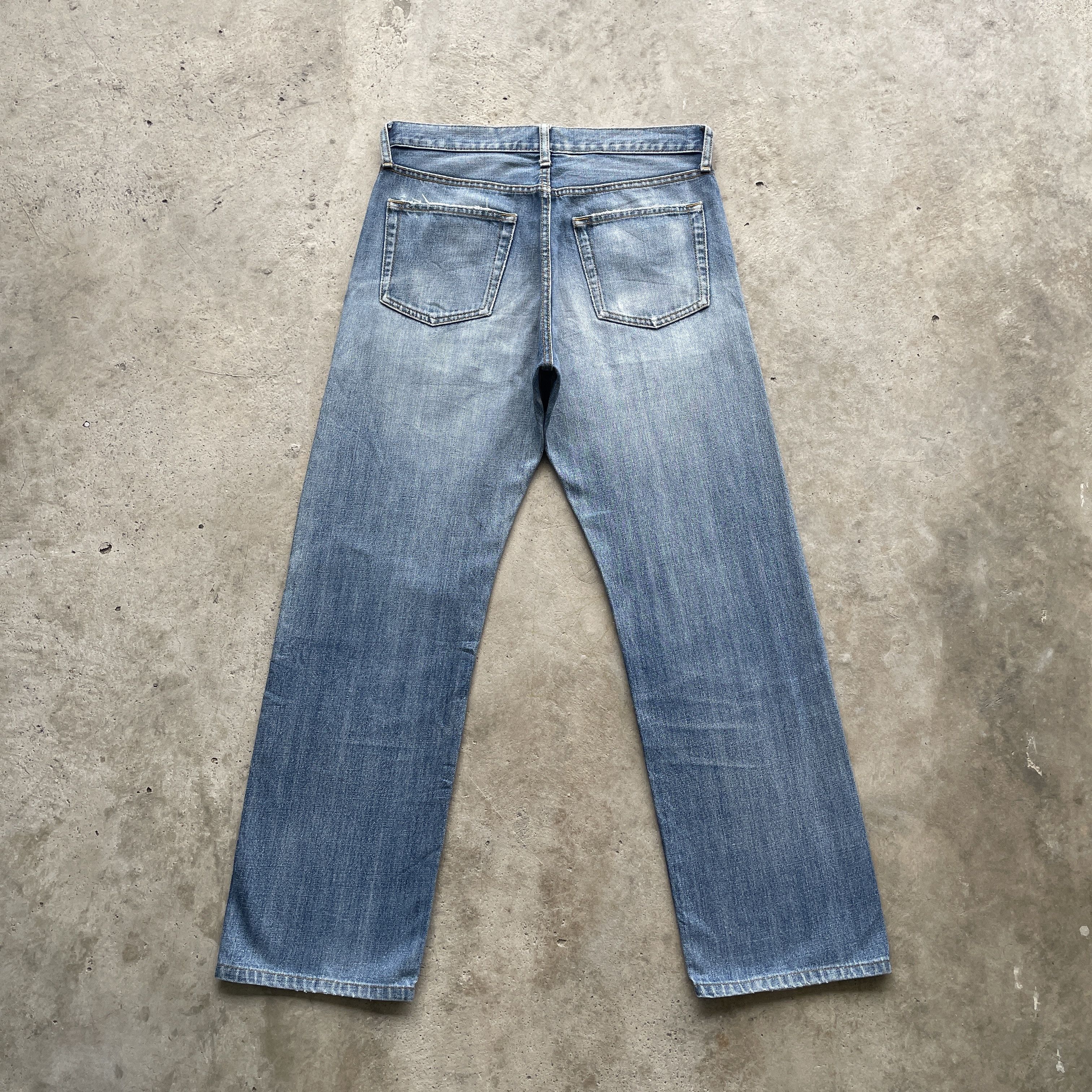 Japanese Brand × Vintage Vintage Japanese Jeans Faded Distressed Denim Pants W31x29.5 Size US 31 - 10 Thumbnail