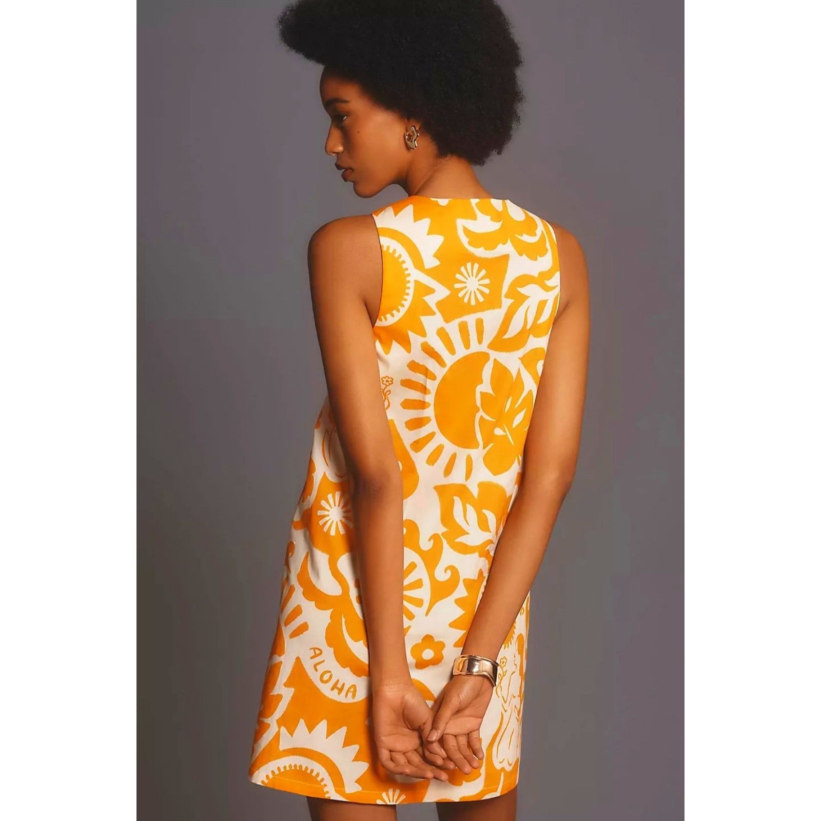 knee length dresses for ladies Corey V-Neck Caftan Mini Length – BALESSA main image 0