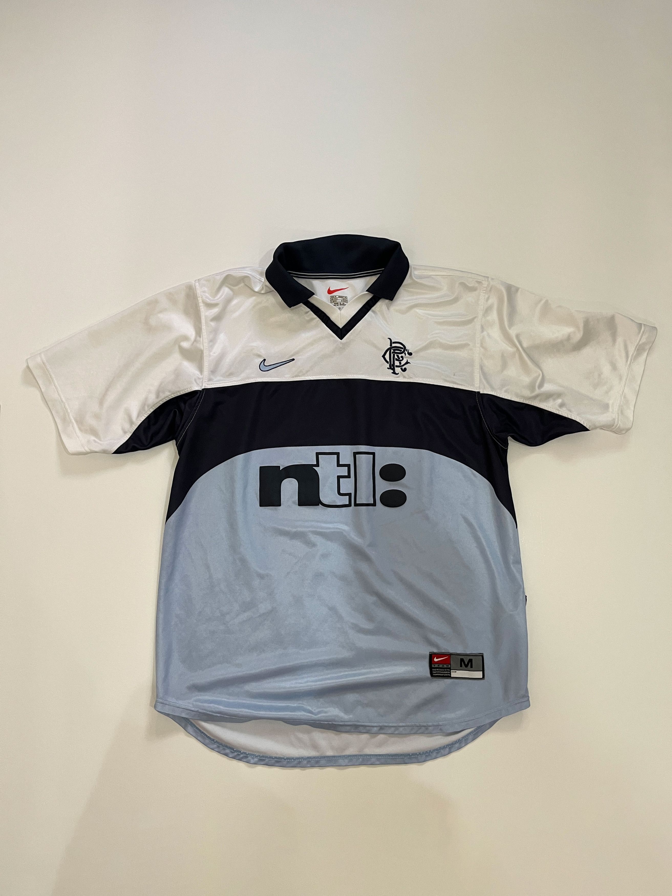 Nike Glasgow Rangers FC 1999-00 Away Kit Size US M / EU 48-50 / 2 - 1 Thumbnail