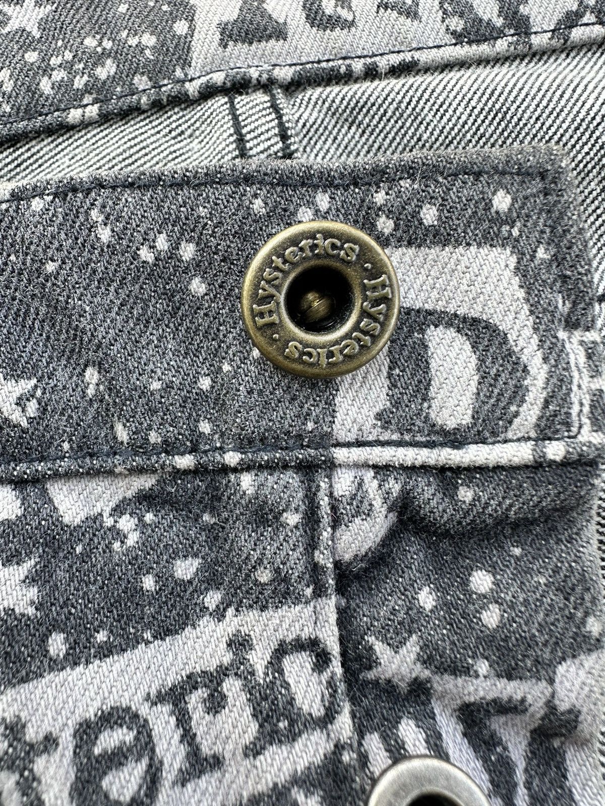 Hysteric Glamour 2000’s HYSTERIC GLAMOUR “SEXPERT” All Over Printed Jeans Size US 32 / EU 48 - 10 Thumbnail