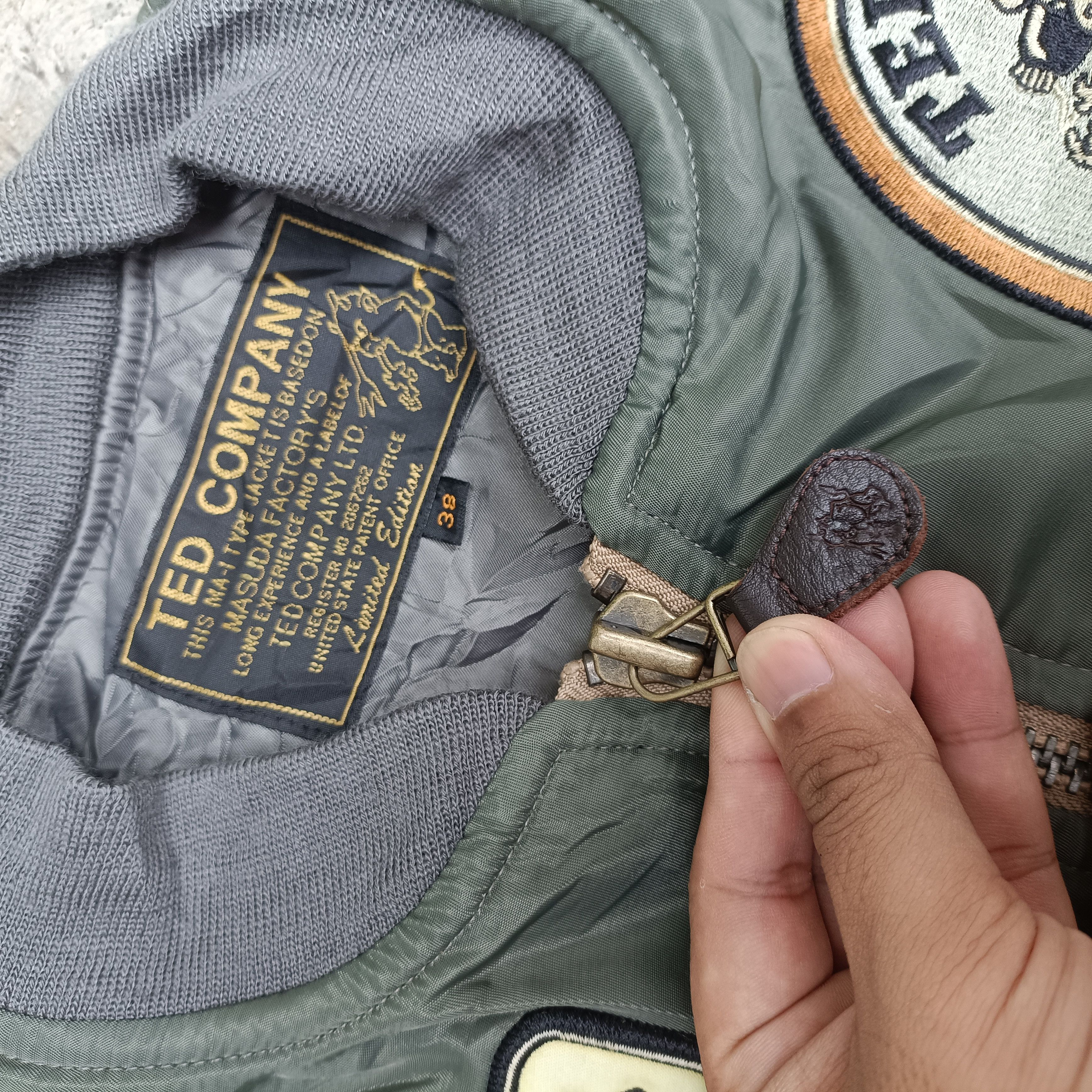 Tedman Vintage MA-1 flight jacket Bomber ted company Embroidery Size US S / EU 44-46 / 1 - 8 Thumbnail