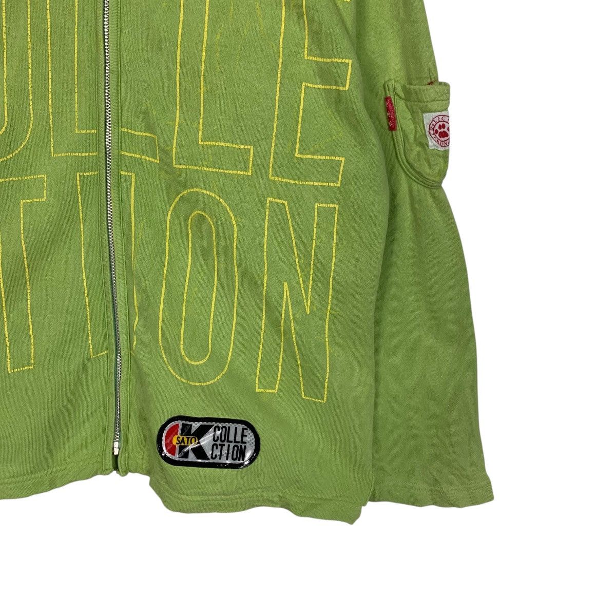Japanese Brand KUNIO SATO COLLECTION Big Logo Sweater Jacket #3558-C162 Size US L / EU 52-54 / 3 - 8 Thumbnail