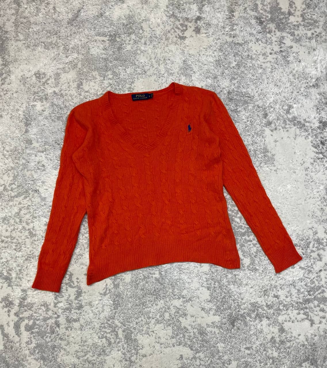 Polo Ralph Lauren Women's Polo Ralph Lauren V-neck Sweater, Merino, Cashmere Size L / US 10 / IT 46 - 2 Thumbnail