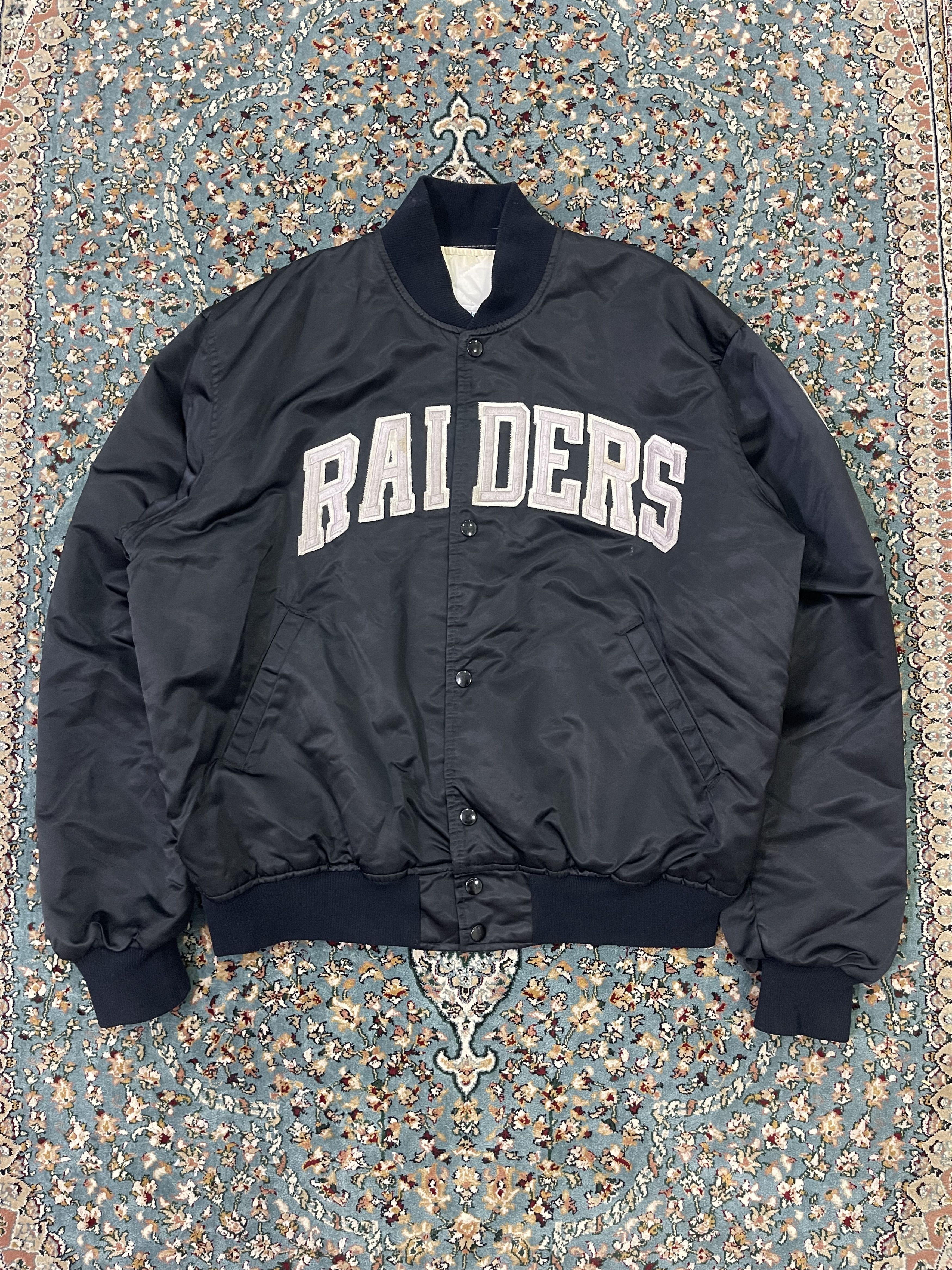 NFL × Vintage Vtg 90s Rare Oakland Raiders Satin Jacket Size US L / EU 52-54 / 3 - 2 Thumbnail