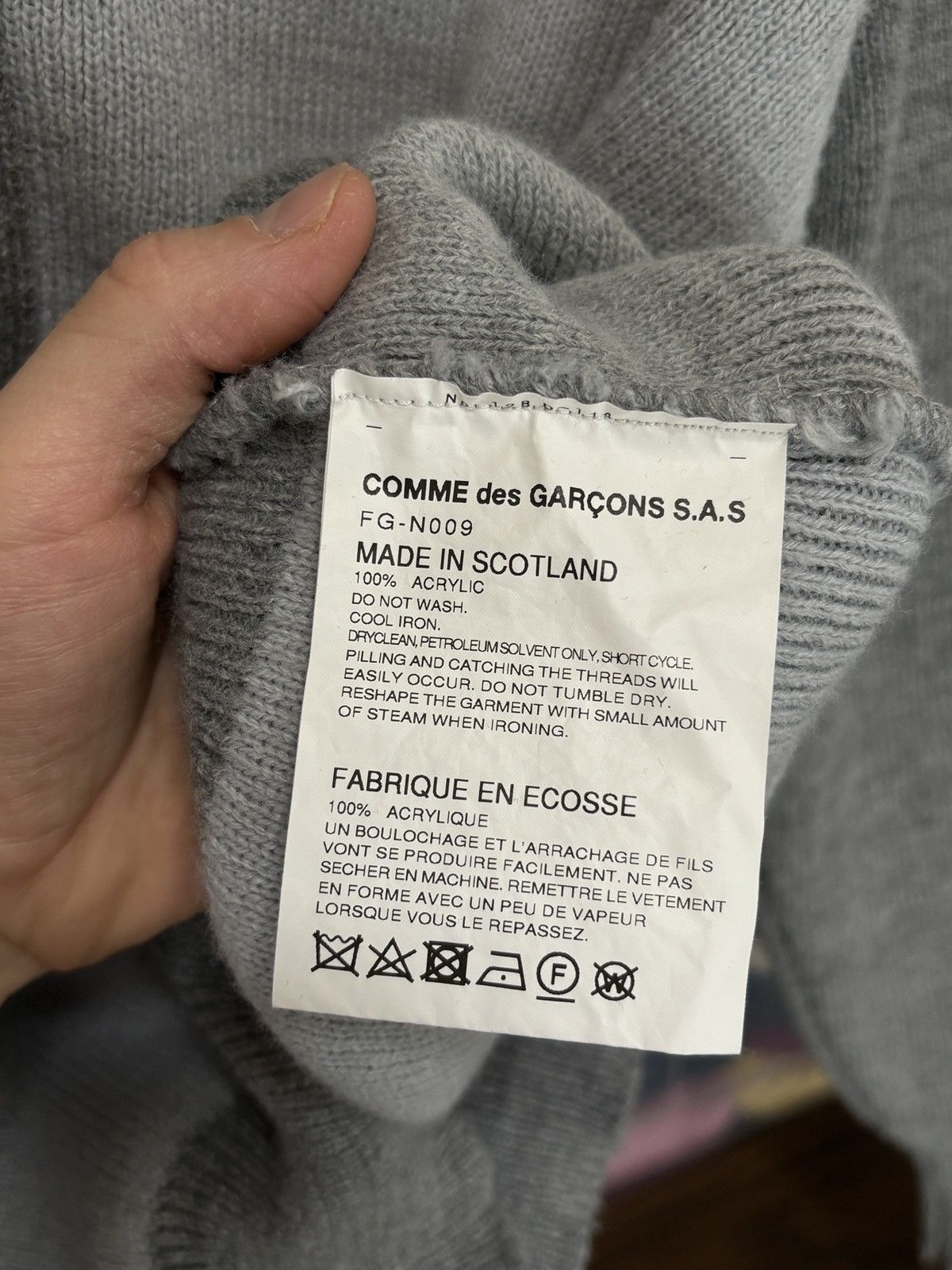 Comme des Garcons SHIRT Comme Des Garcons SHIRT knit button-up vintage cardigan Size US M / EU 48-50 / 2 - 8 Thumbnail