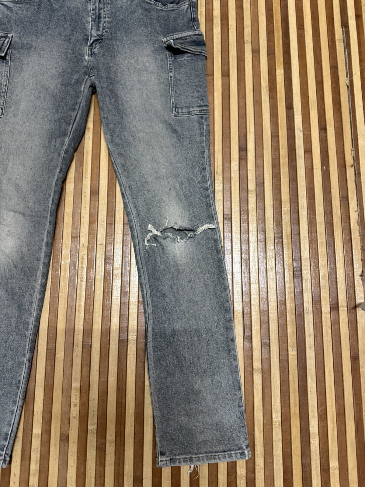 Japanese Brand Daily Topics Japanese brand Denim Cargo Pants Y2K Style W Size US 31 - 3 Thumbnail