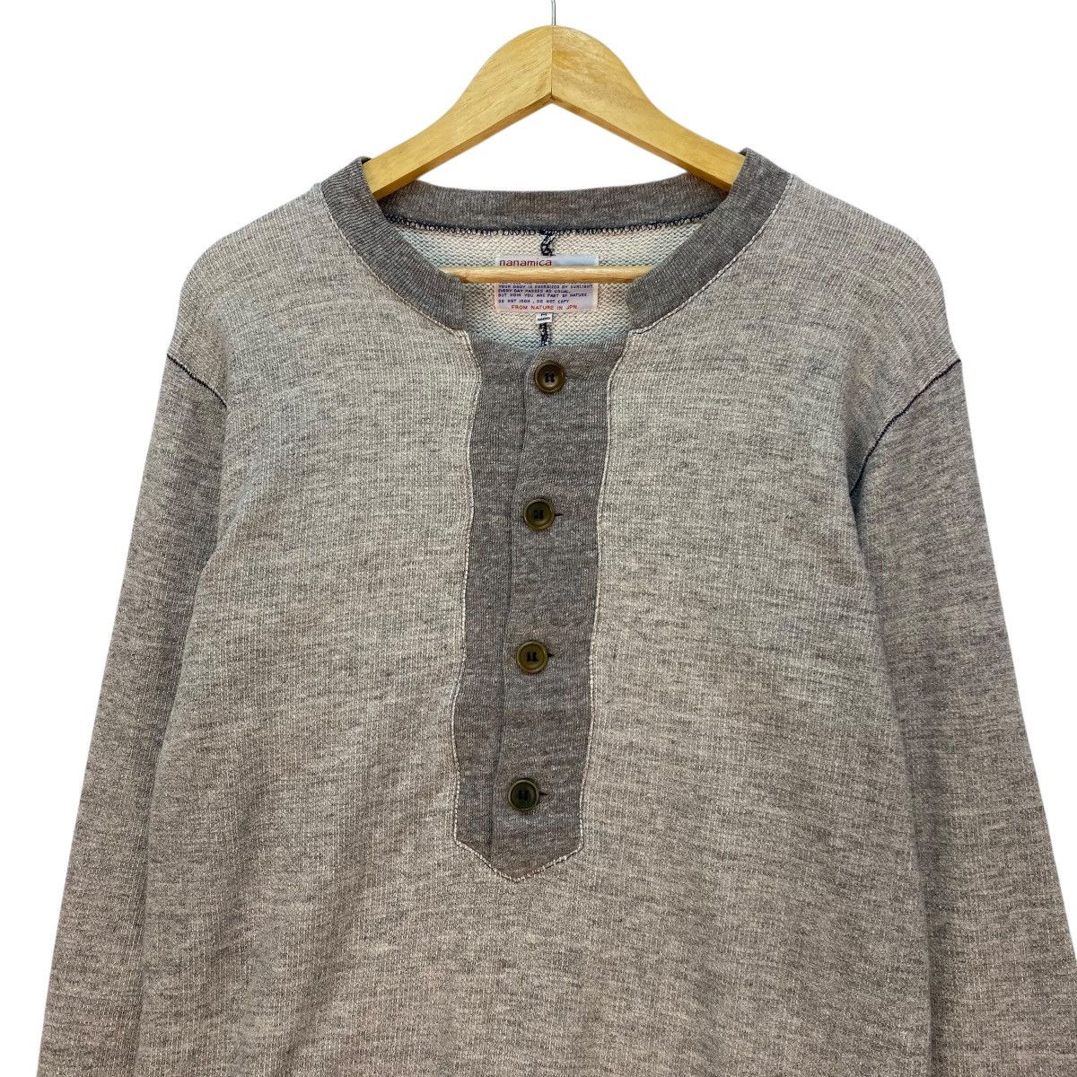 Nanamica 💥Nanamica Lonng Sleeve Half Button Down Pullover Sweatshirt Size US M / EU 48-50 / 2 - 4 Thumbnail