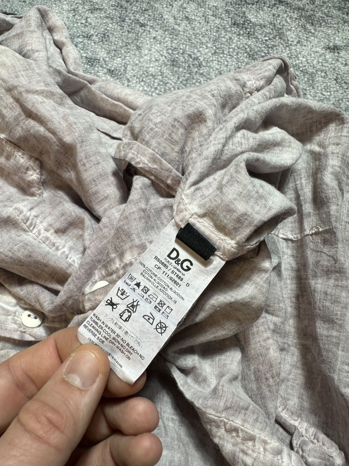 Dolce & Gabbana Dolce&Gabbana Brad Button Up Shirts D&G Streetwear Luxury Size US S / EU 44-46 / 1 - 4 Thumbnail