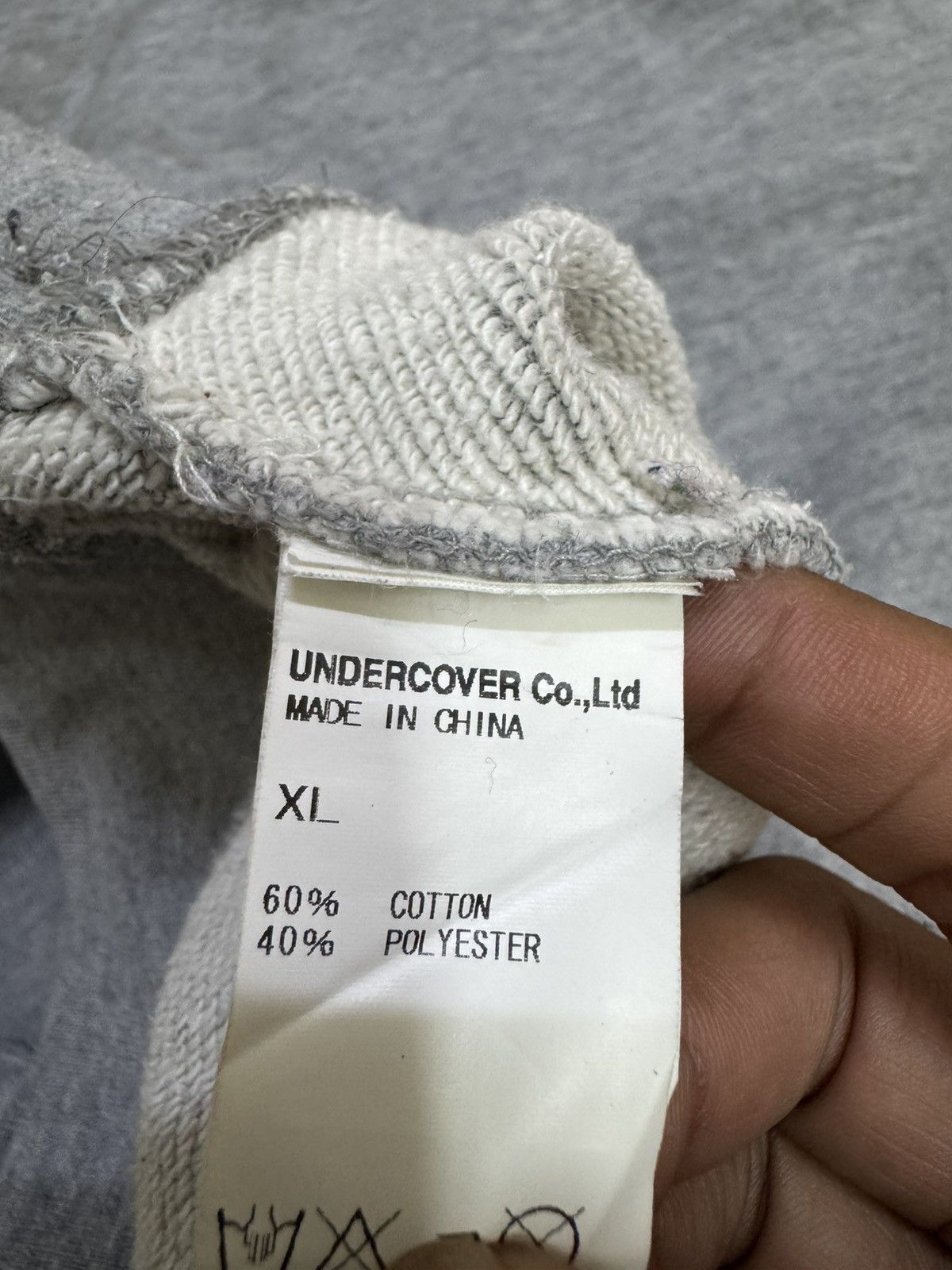 Undercover Undercover Jun Takahashi Tokyo grey crewneck sweatshirt. Size US XL / EU 56 / 4 - 6 Thumbnail