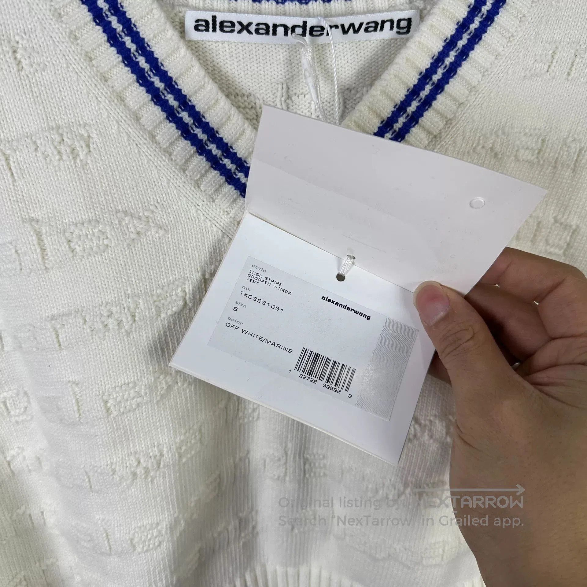 Alexander Wang Alexander Wang Colorblock V-Neck Knit Top. Size M / US 6-8 / IT 42-44 - 4 Thumbnail