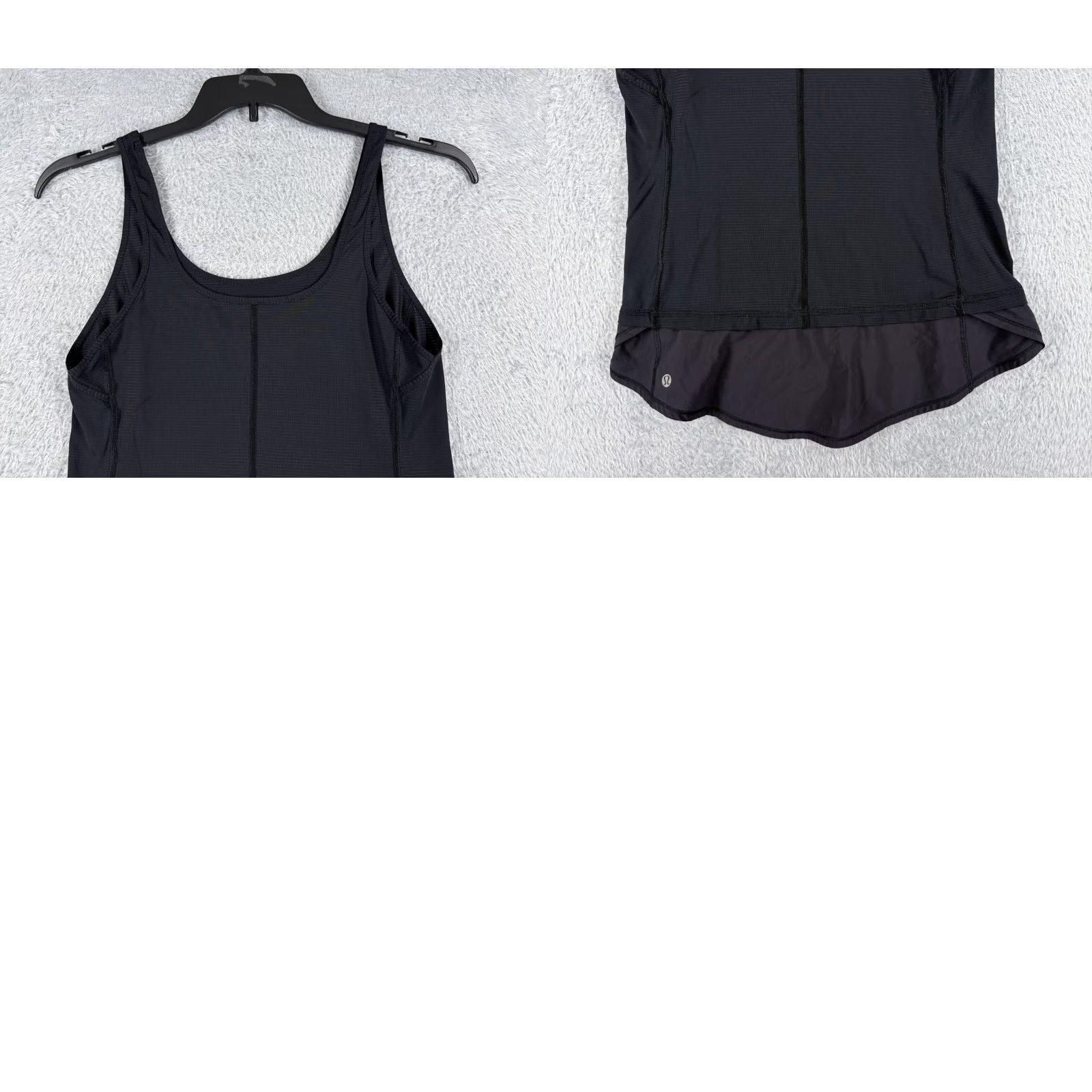 Lululemon Lululemon Shirt Women 6 Black Run Mod Moves Singlet Silverescent Fabric W1C51S Tank Size M / US 6-8 / IT 42-44 - 9 Thumbnail