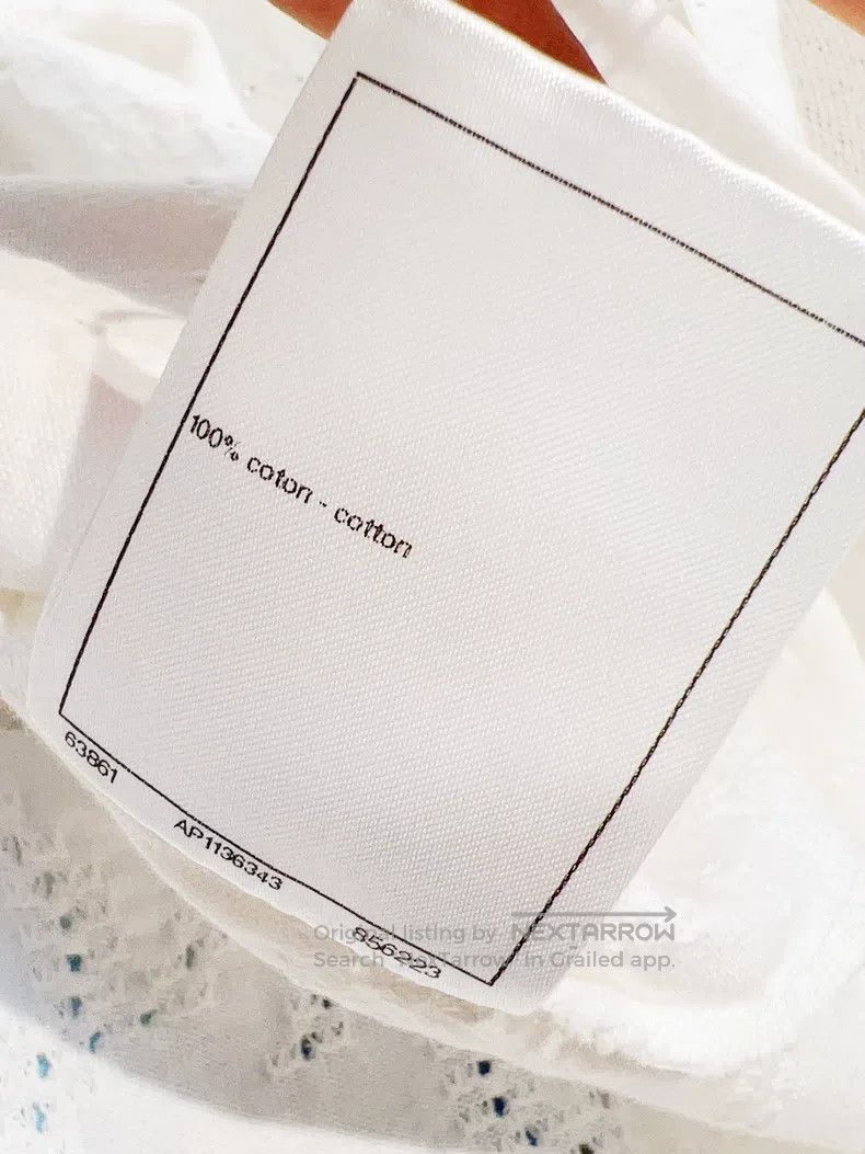 Chanel Chanel 24C white background blue dyed double C round-neck Size XS / US 0-2 / IT 36-38 - 8 Thumbnail
